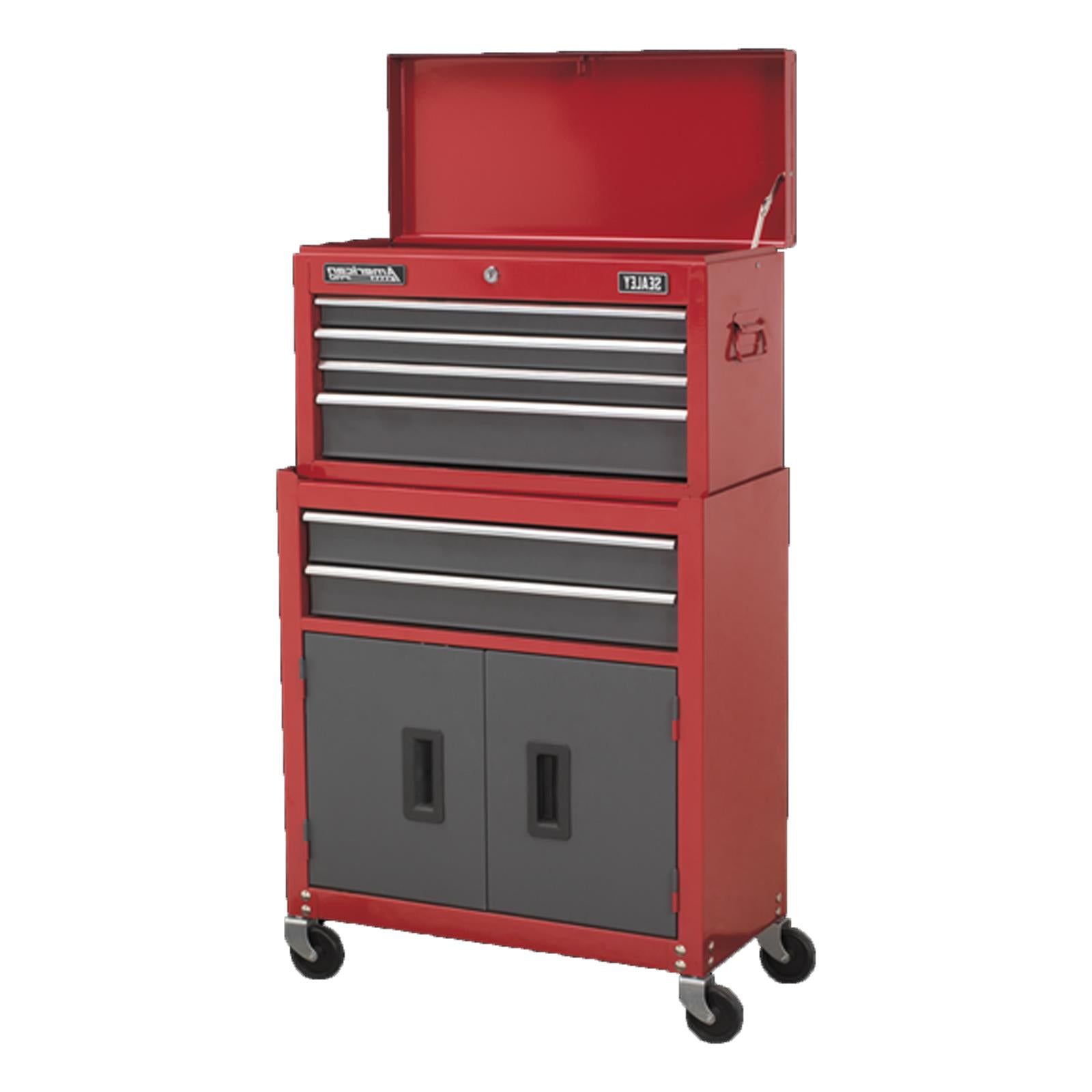 Sealey Topchest & Rollcab Combination 6 Drawer with Ball-Bearing Sl