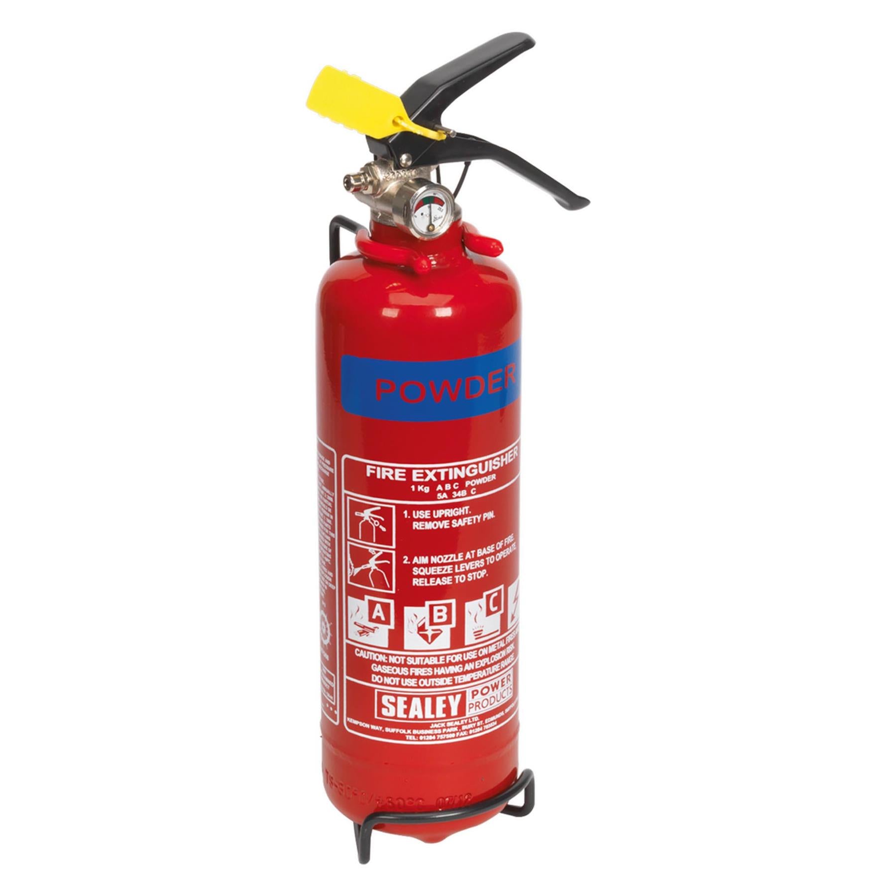 Sealey Fire Extinguisher 1kg Dry Powder