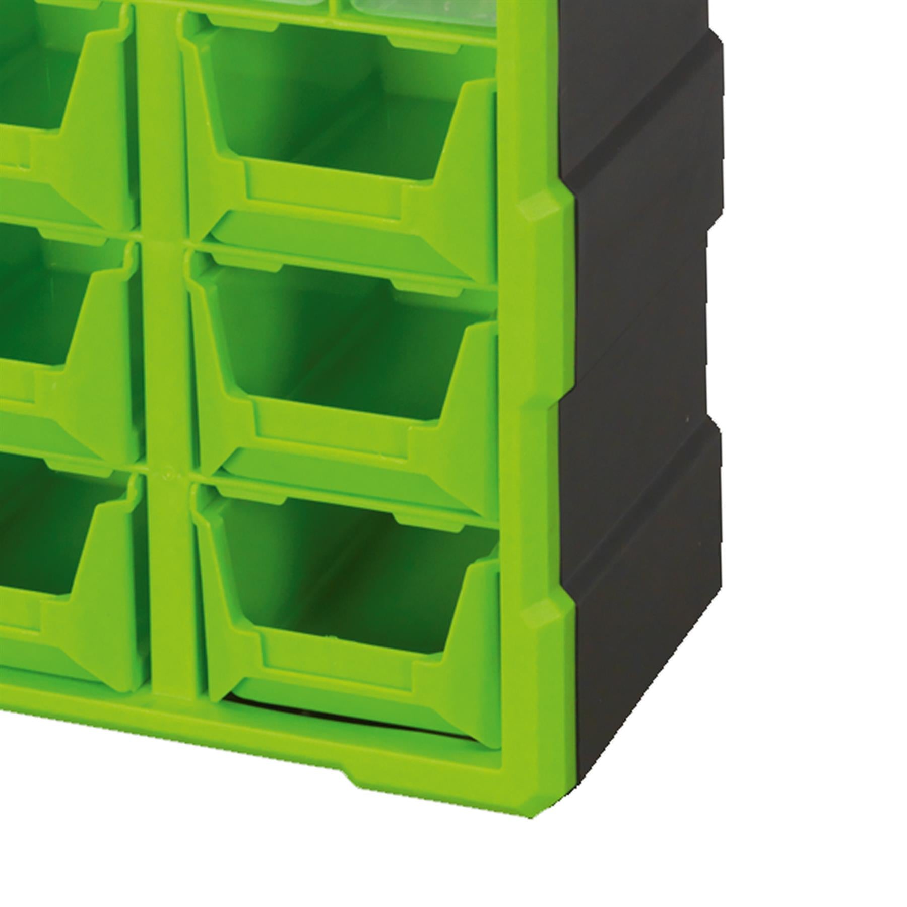 Sealey Cabinet Box 39 Drawer - Hi-Vis Green/Black