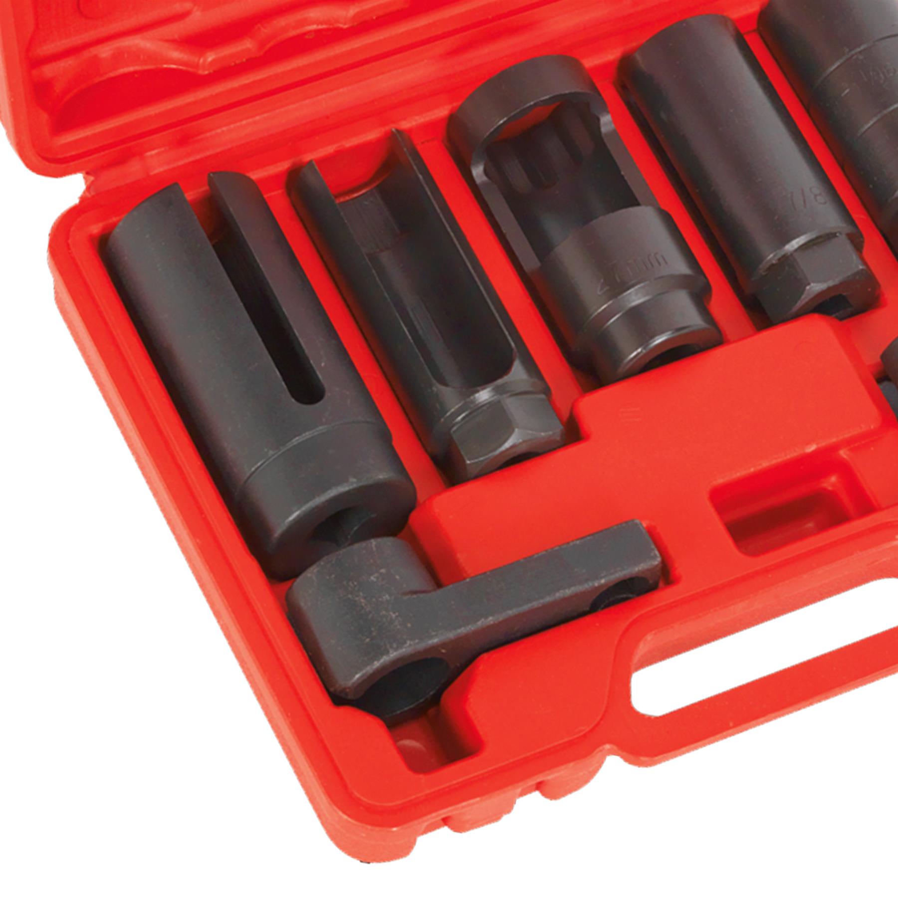 Oxygen Sensor Socket Set 7pc 3/8" & 1/2"Sq Drive Sealey