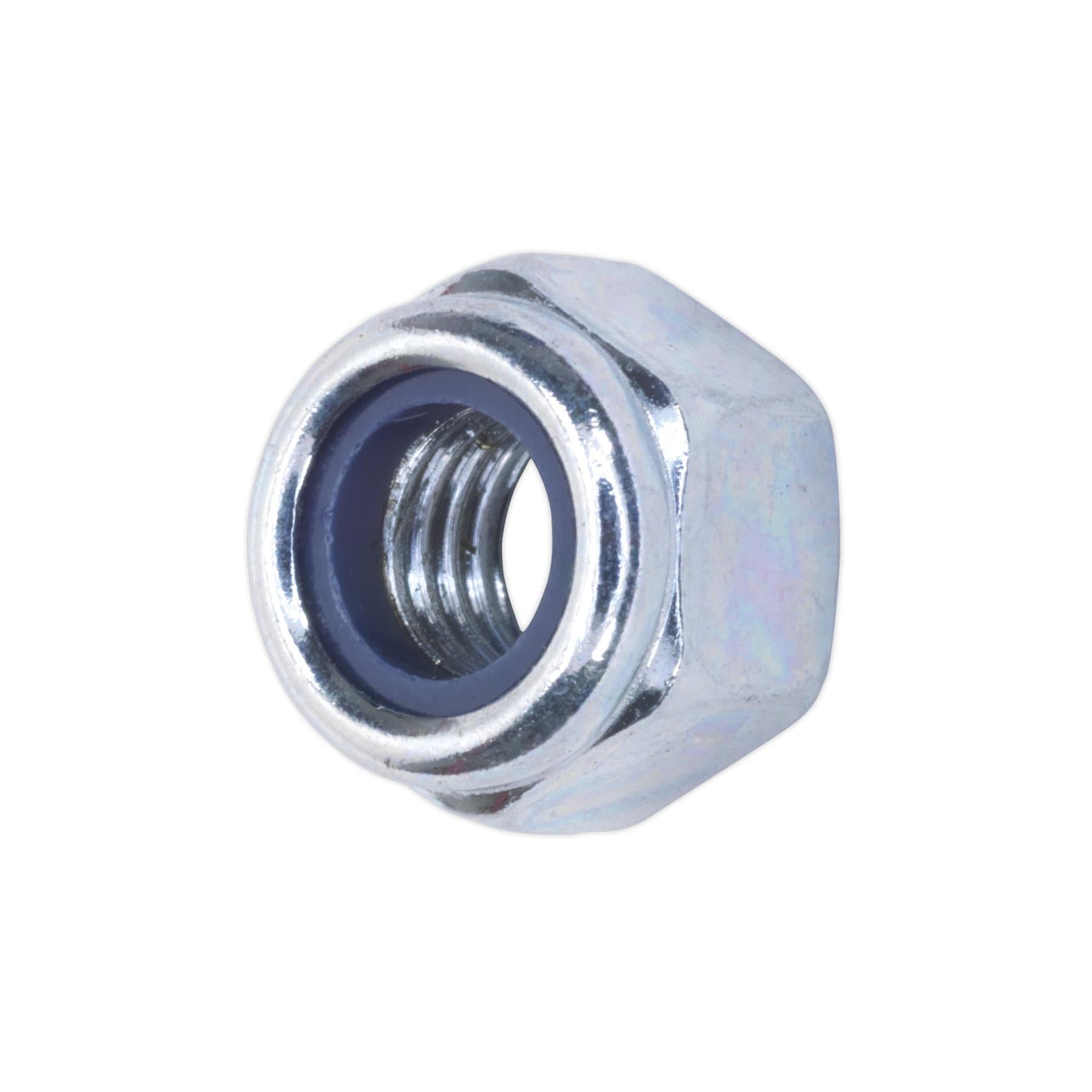 Sealey Nylon Locknut M8 Zinc Pack of 100