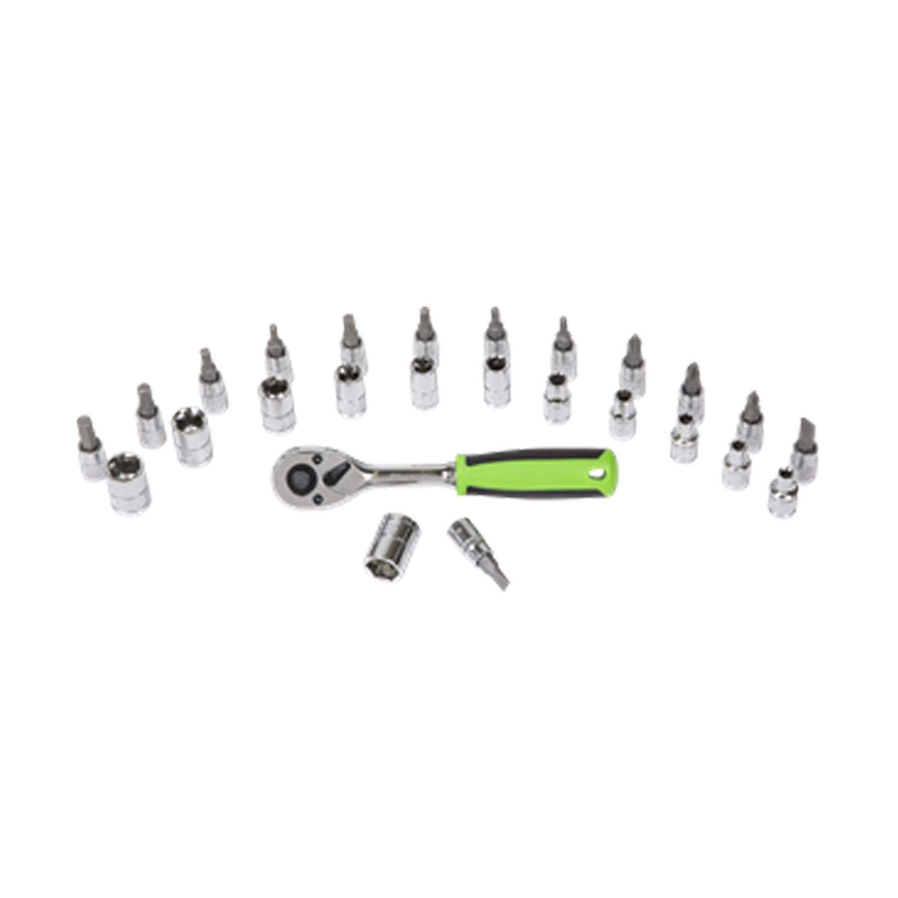 Sealey Socket & Socket Bit Set 27pc 1/4"Sq Drive WallDrive� Metric