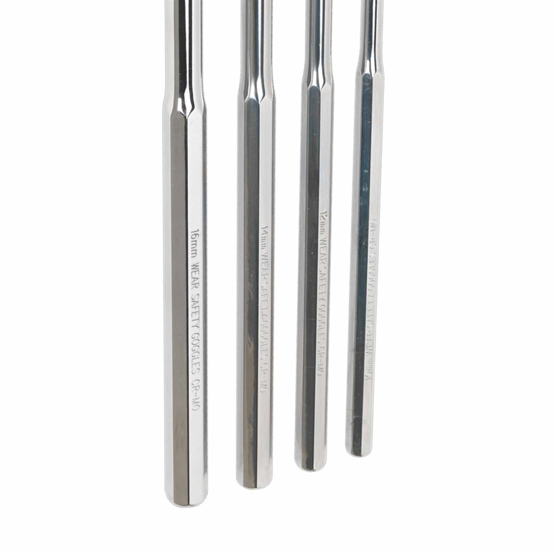 Sealey Parallel Pin Punch Set 4pc Extra-Long