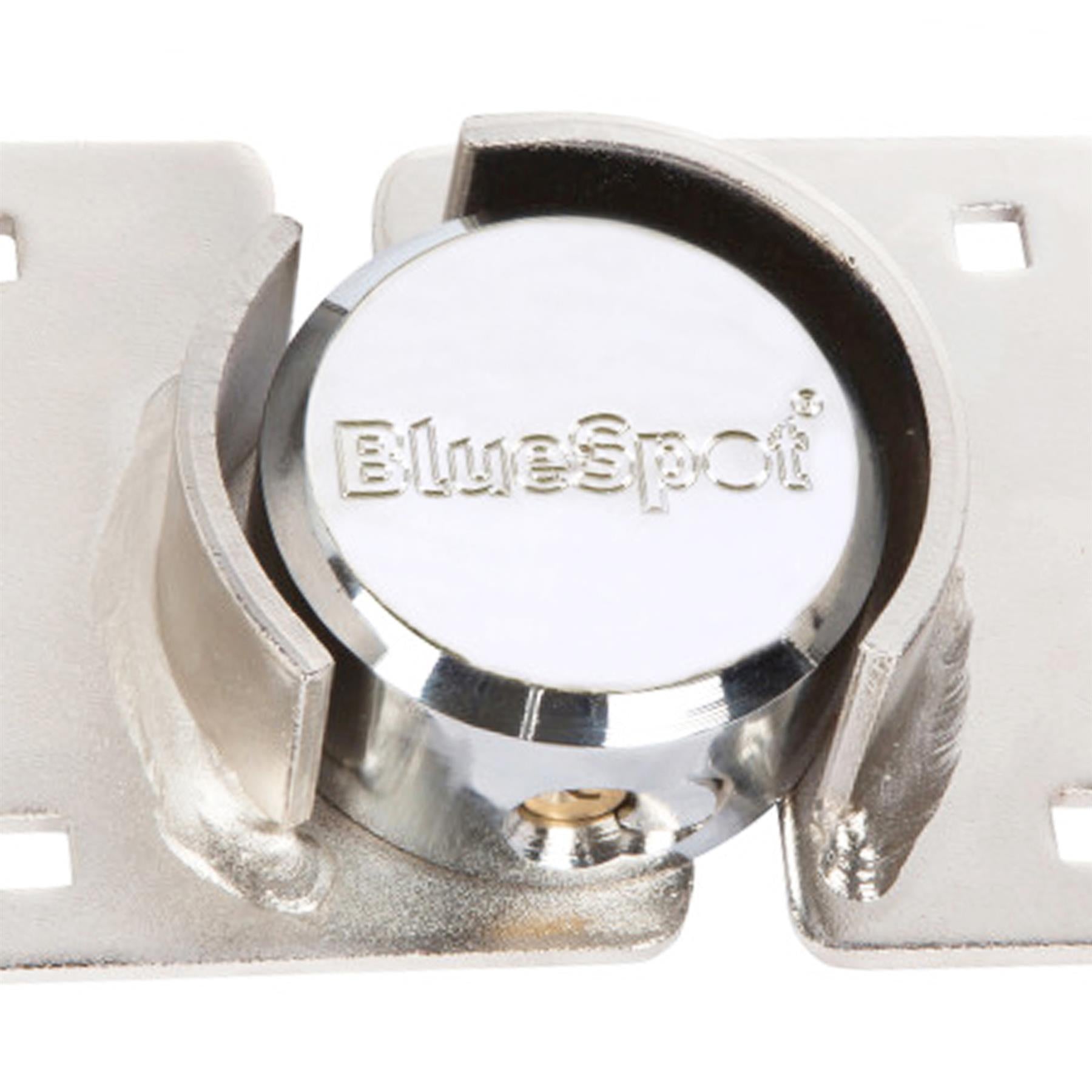 BlueSpot Van Lock Garden Shed 73mm Security Padlock Hasp Set Chrome Plated