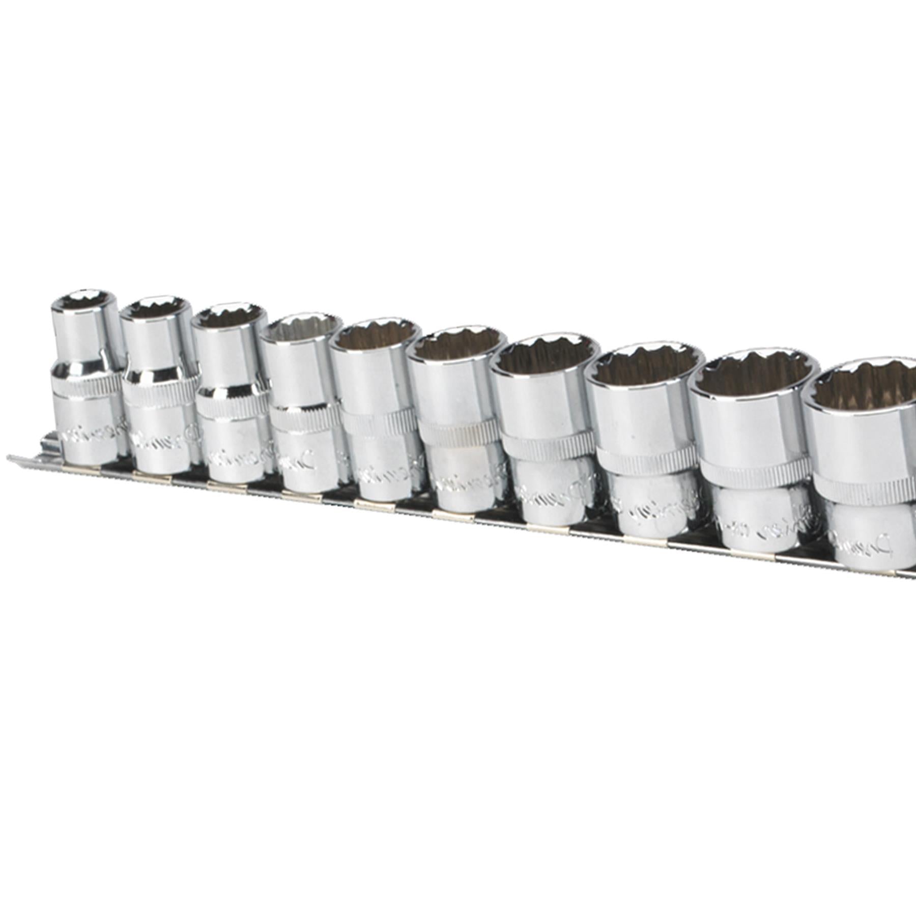 Sealey Socket Set 13pc 1/2"Sq Drive 12pt WallDrive Imperial
