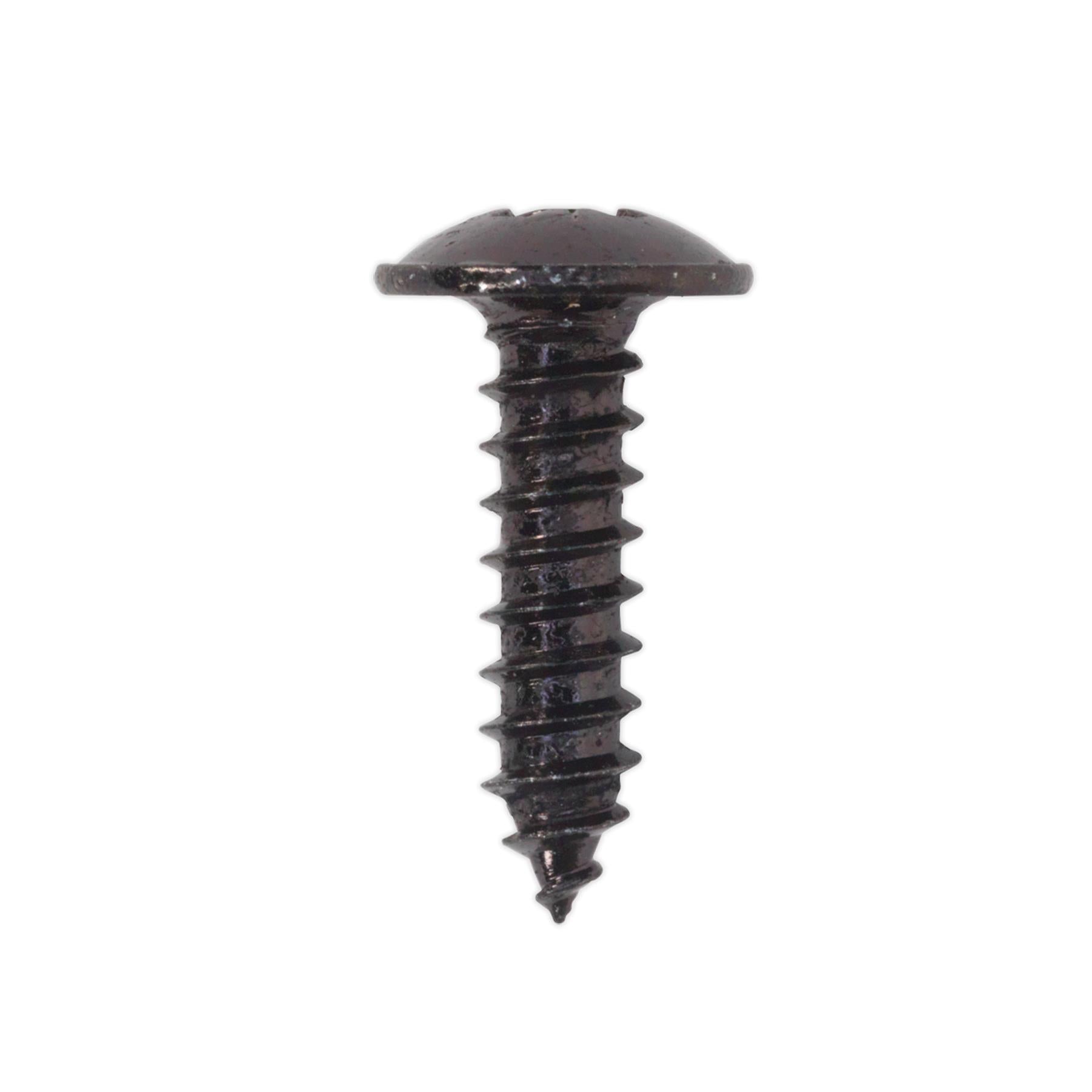 Sealey Self Tapping Screw 4.2 x 16mm Flanged Head Black Pozi Pack o