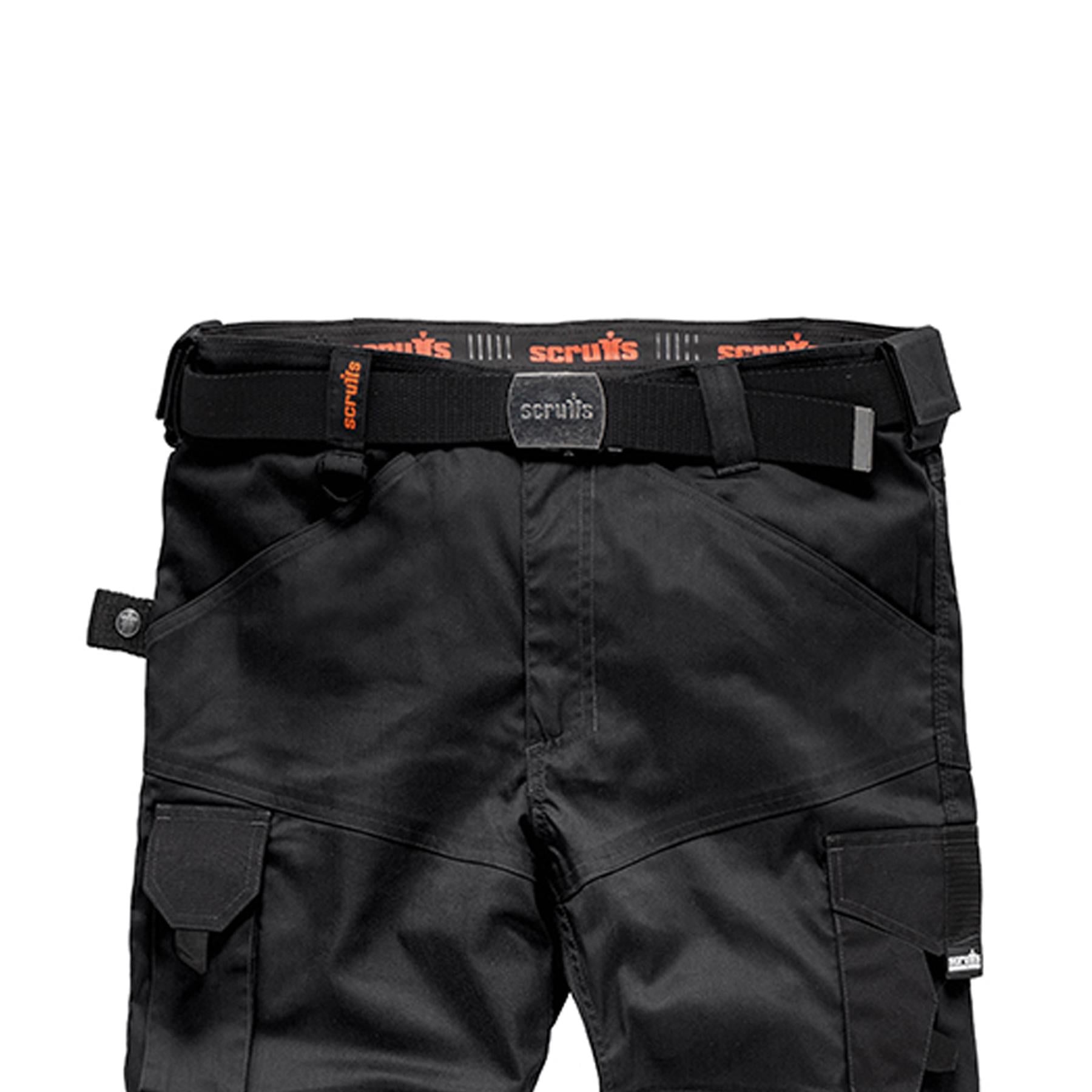 Scruffs Pro Flex Trouser Black 28R Heavy Duty Ballistic T54761