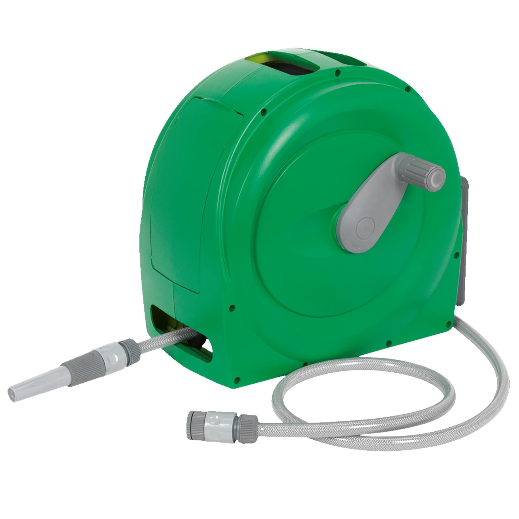 Water Hose Reel 20m. Auto-Rewind Control Garden Hose Reel.Sealey