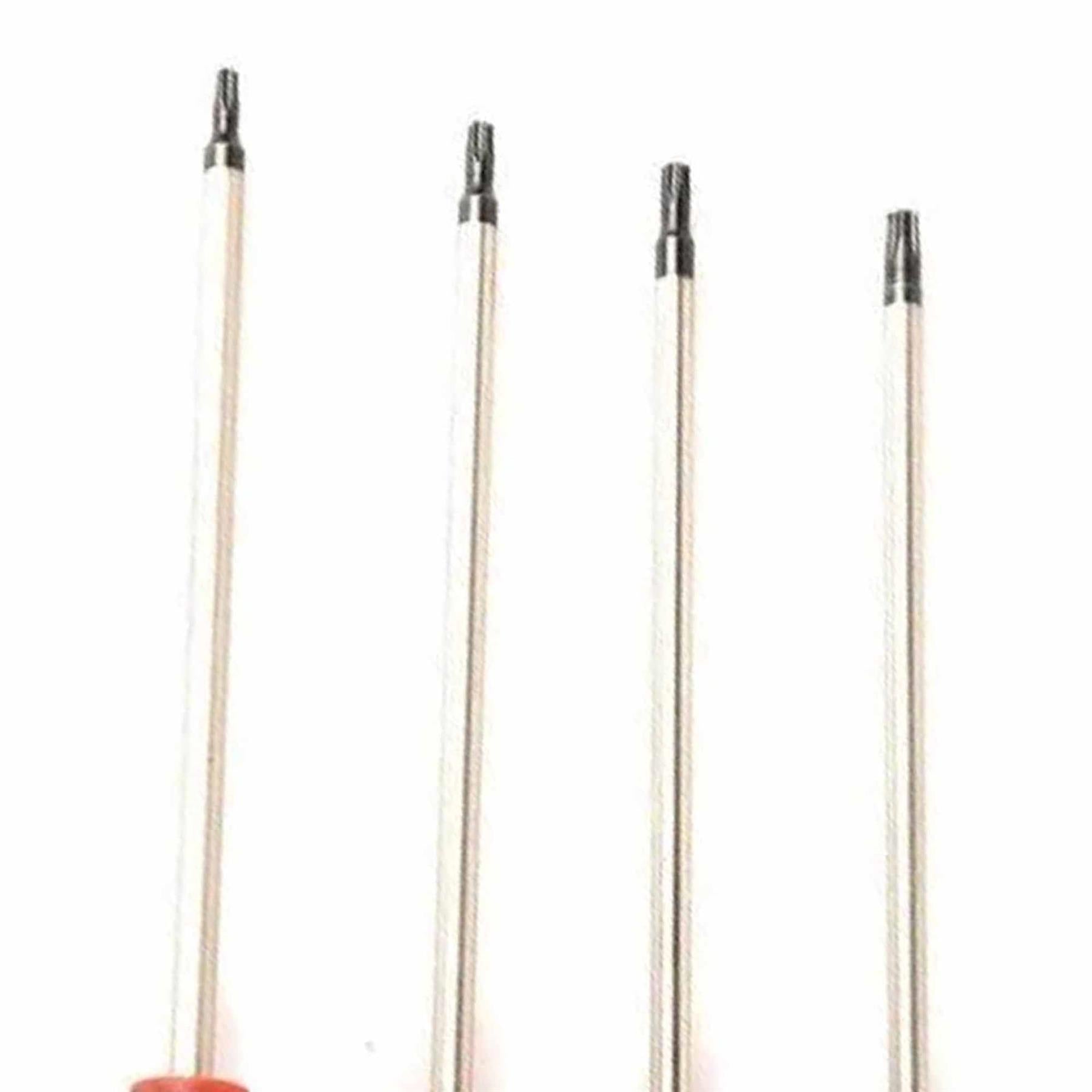 4Pc Extra Long Star Torx Screwdriver Set T15 T20 T25 T30 Garage Workshop