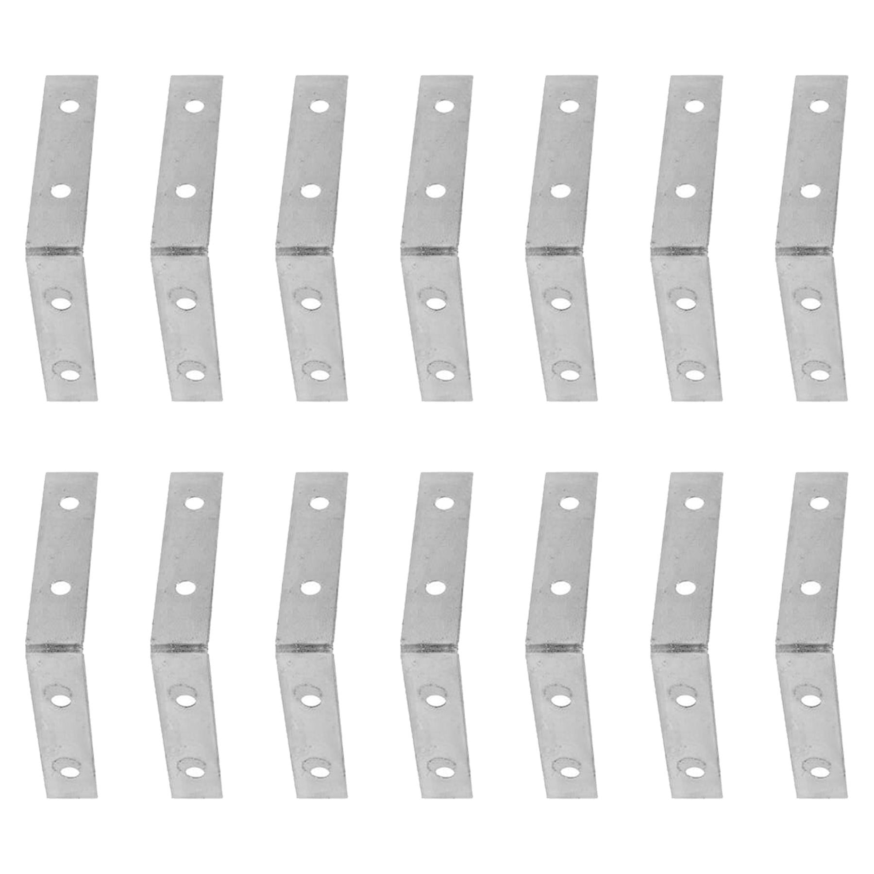 Corner Brace Brackets 90 degree 25 x 1.6 x 16mm Corner Joint Connector 50PC