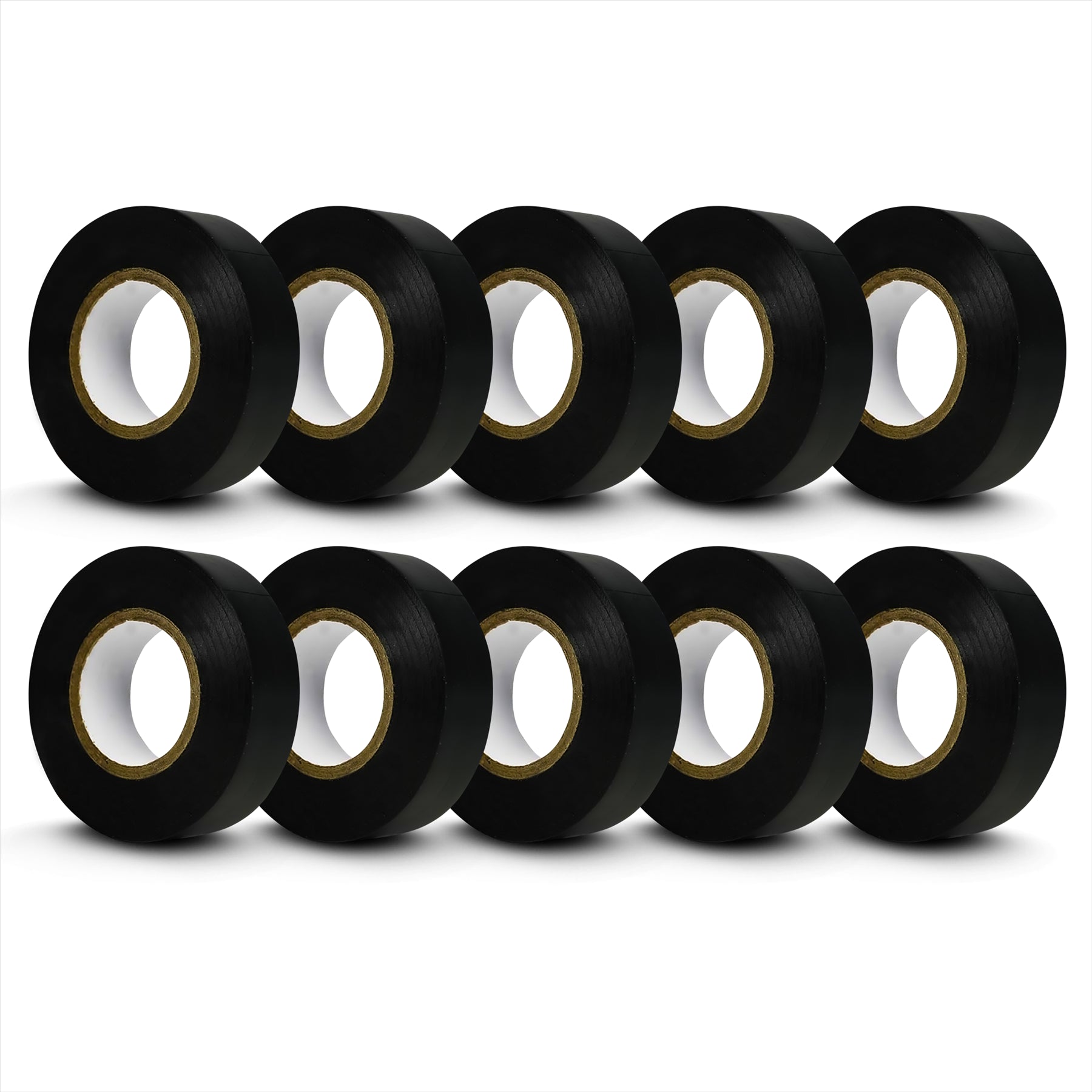 19mm X 33m Black Electrical PVC Insulation / Insulating Tape Flame Retardant 10PCS