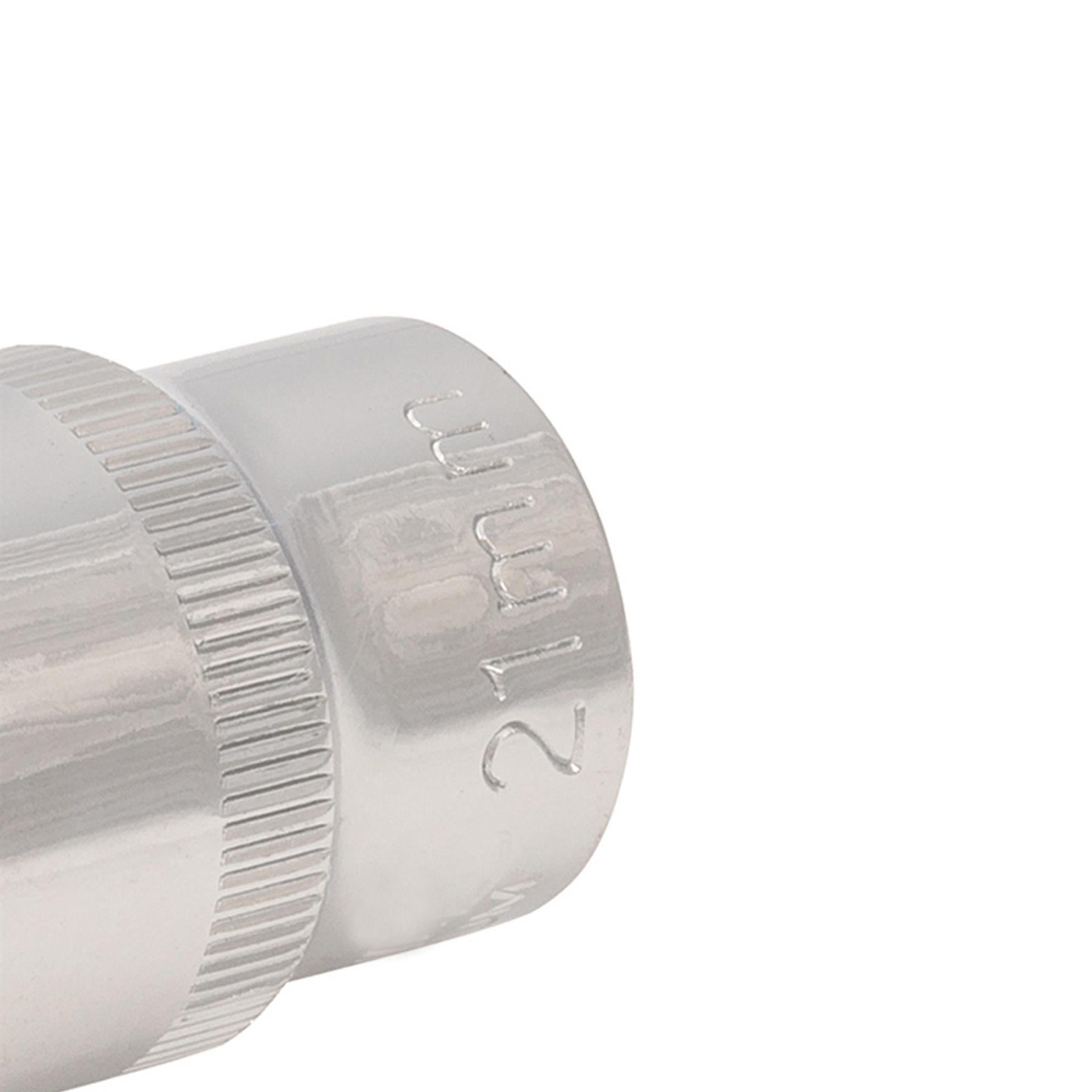 Socket 1/2" Drive Metric Hex Square 21mm Individual Hex Polished Crv Quality