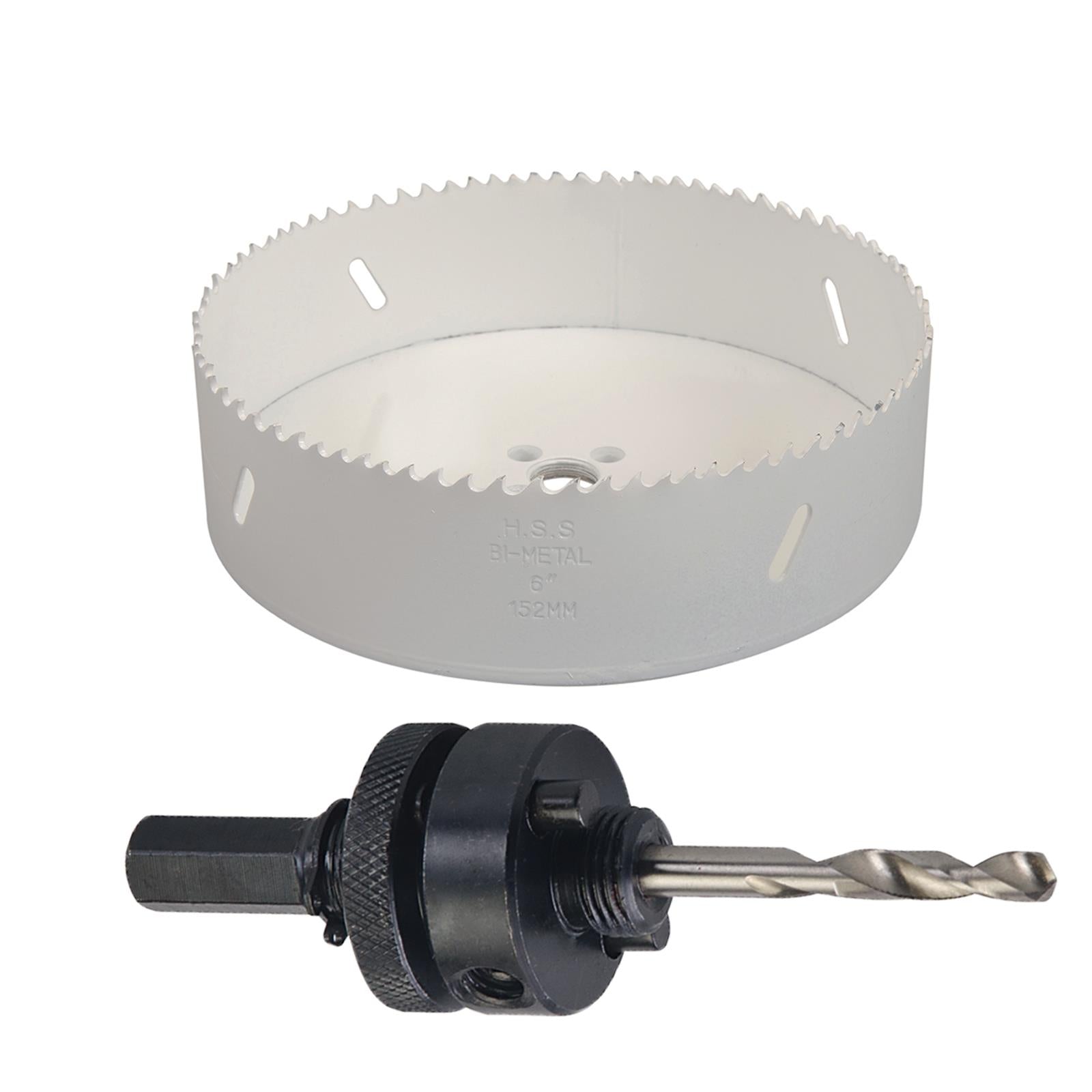 Arbor Included HoleSaw Sets HSS Bi Metal Hole saws Metal Wood Plastic 152mm