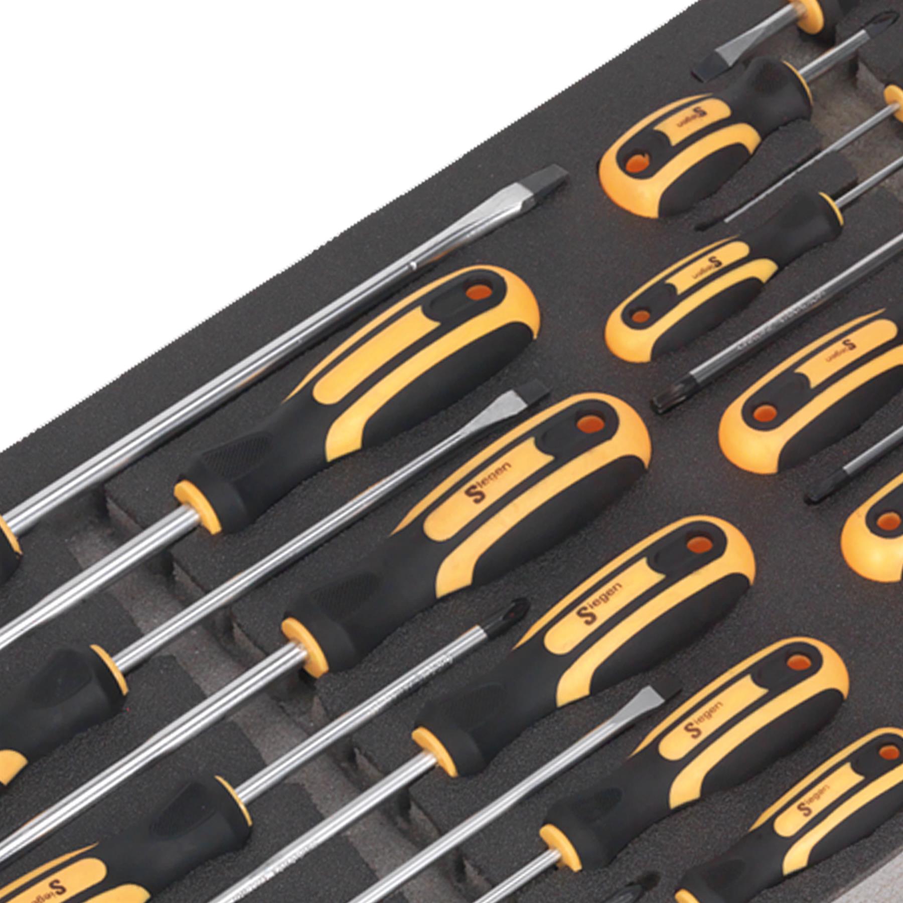 Sealey Tool Tray with Screwdriver Set 20pc