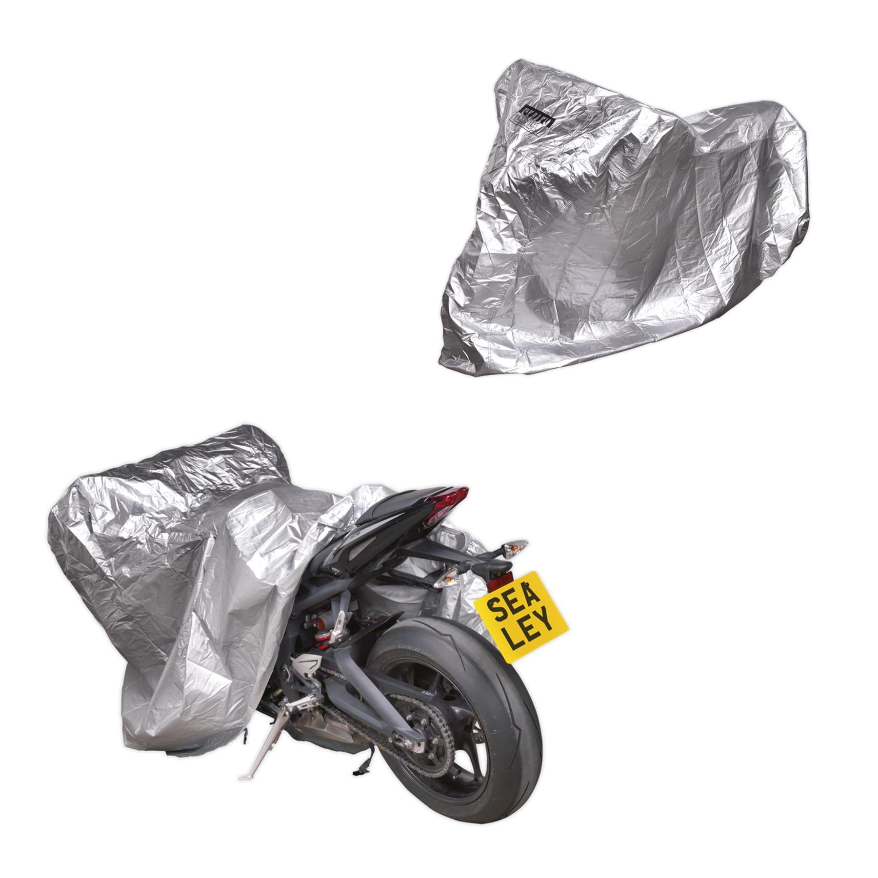 Sealey Motorcycle Cover Medium 2320 x 1000 x 1350mm