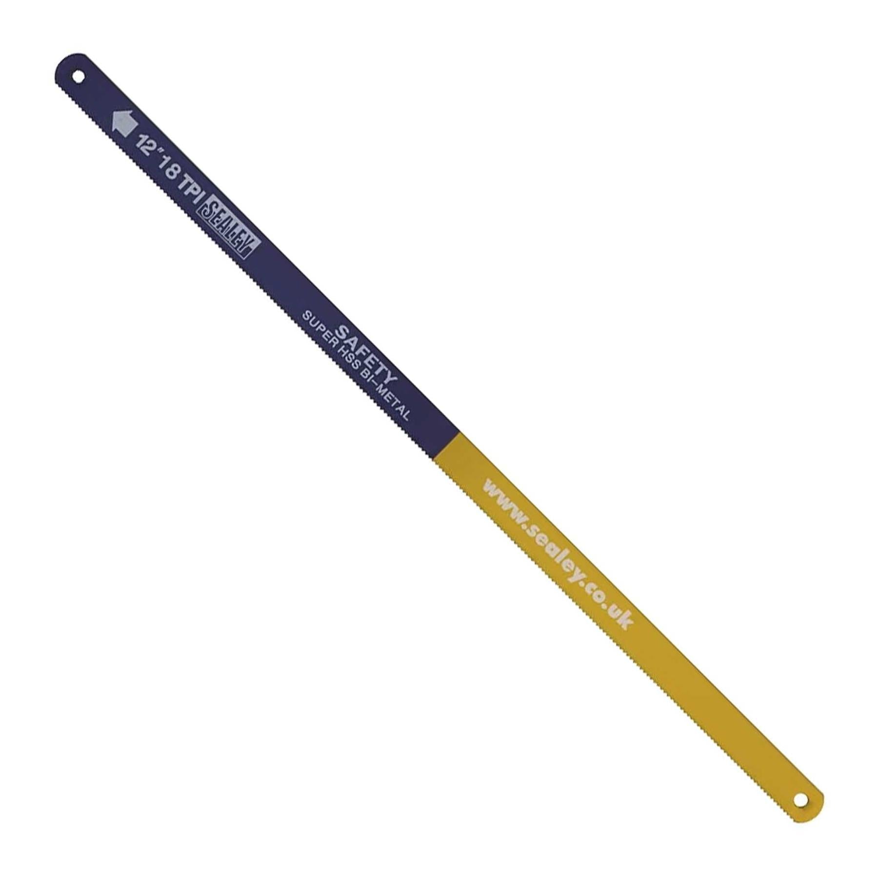 Sealey Hacksaw Blade 300mm HSS Bi-Metal 18tpi Pack of 5