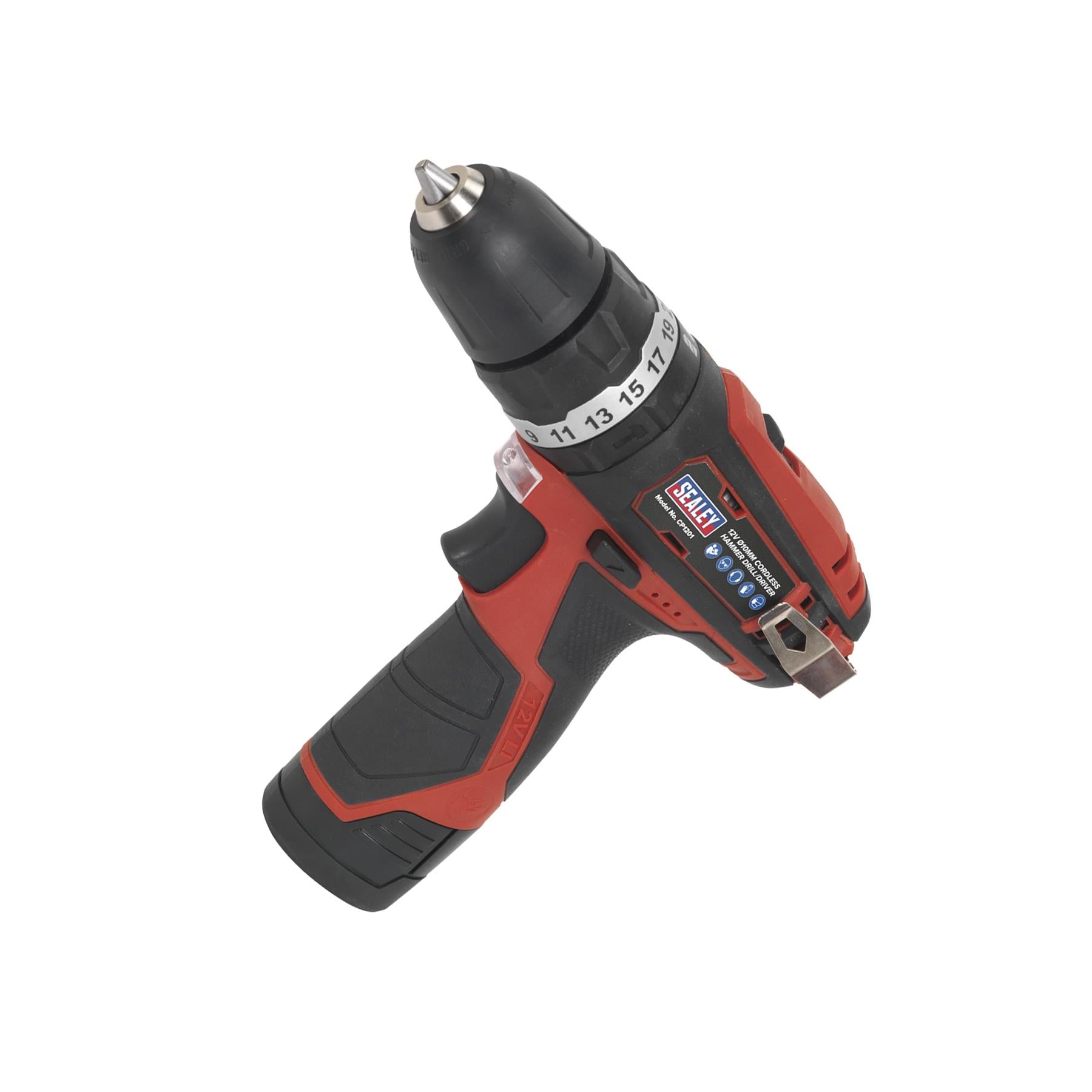 Sealey Hammer Drill/Driver Kit �10mm 12V Lithium-ion - 2 Batteries