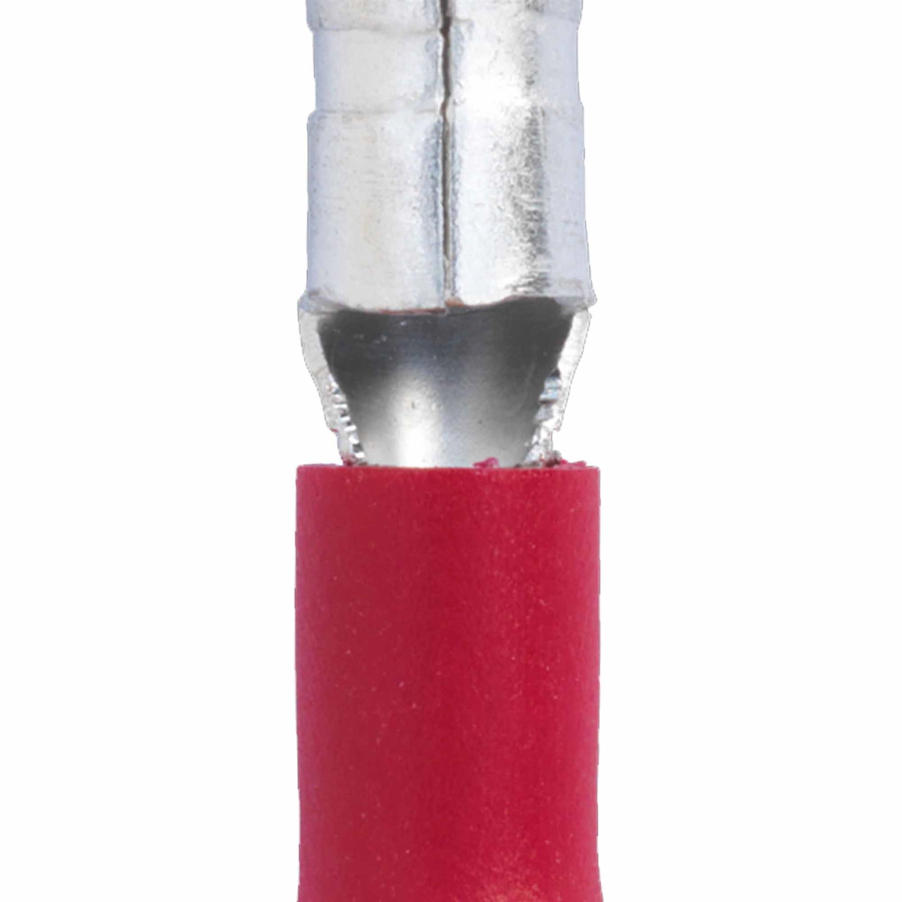 Bullet Terminal 4mm Male Red Pack of 100. RT11 Sealey