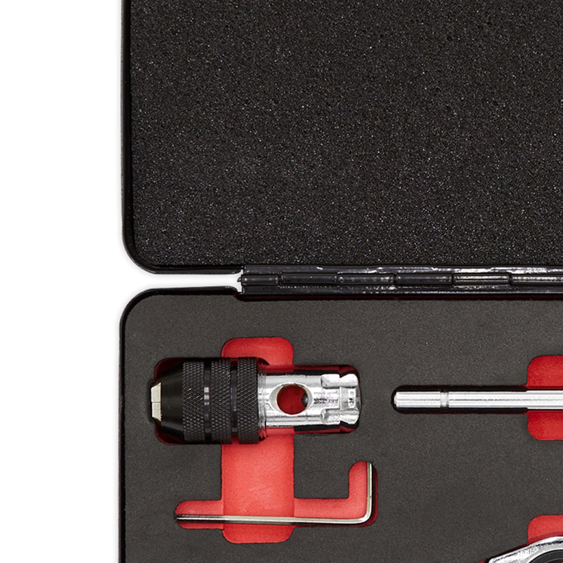 Sealey 5pc Bi-Directional Ratchet Tap and Die Holder Set Steel M3 - M12