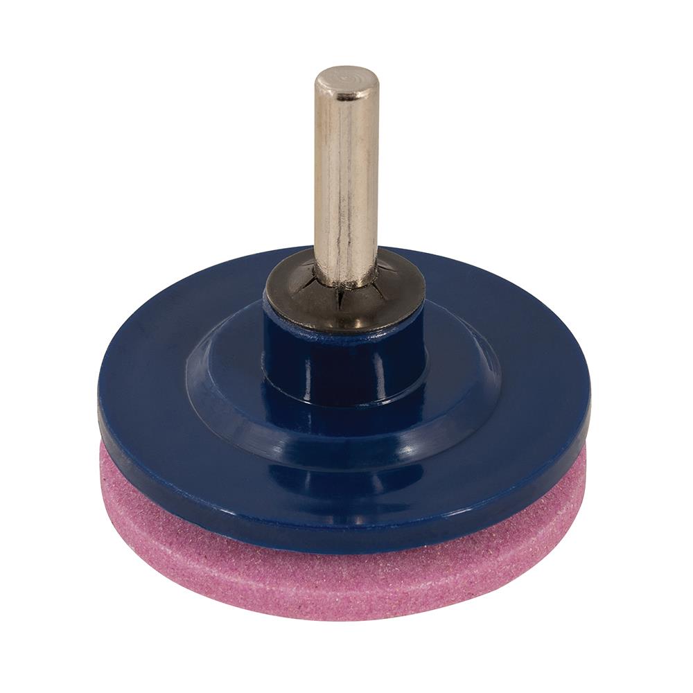 Rotary Mower & Tool Sharpener 50mm 2 Angled Faces And Guide Disc Quality