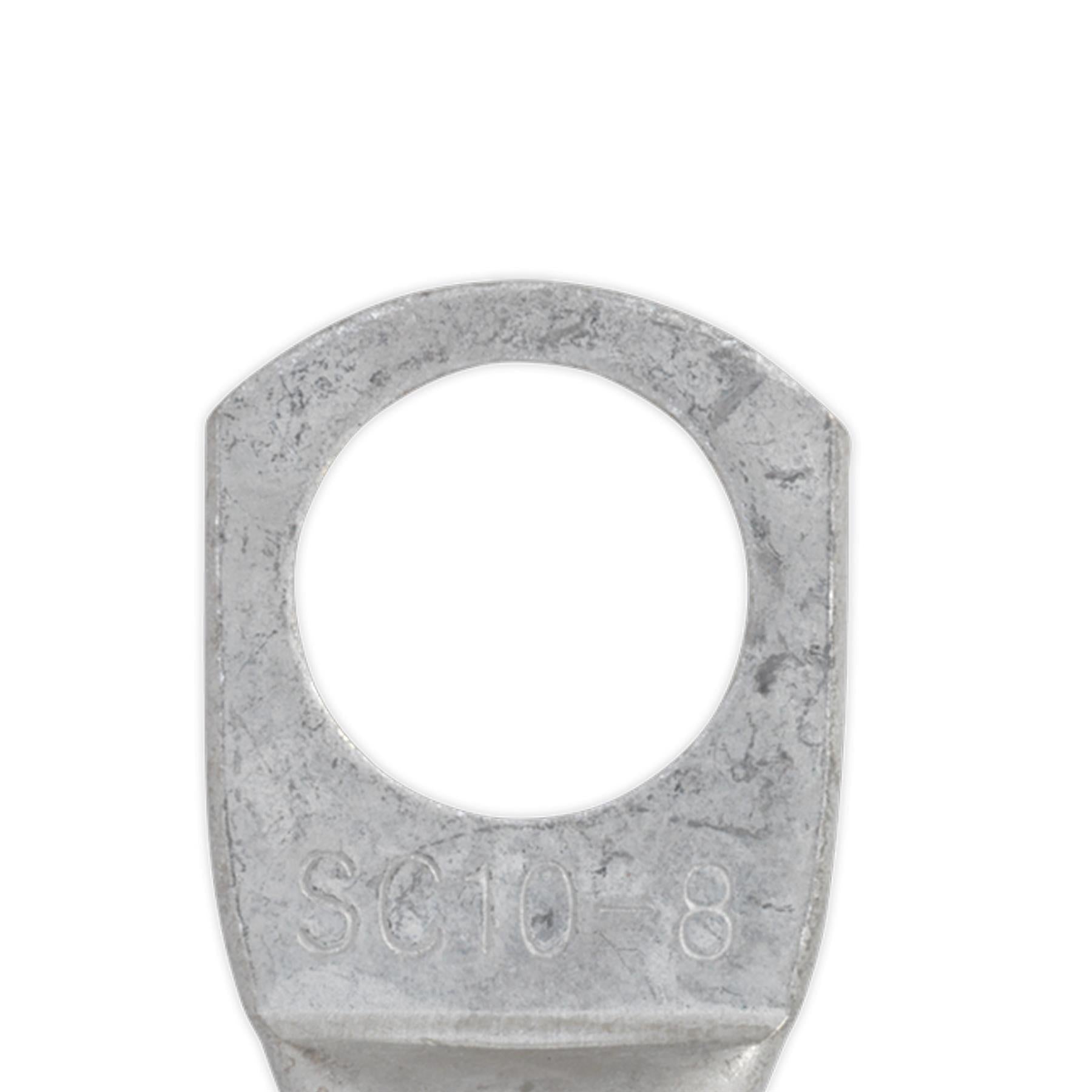 Sealey Copper Lug Terminal 16mm² x 8mm Pack of 10