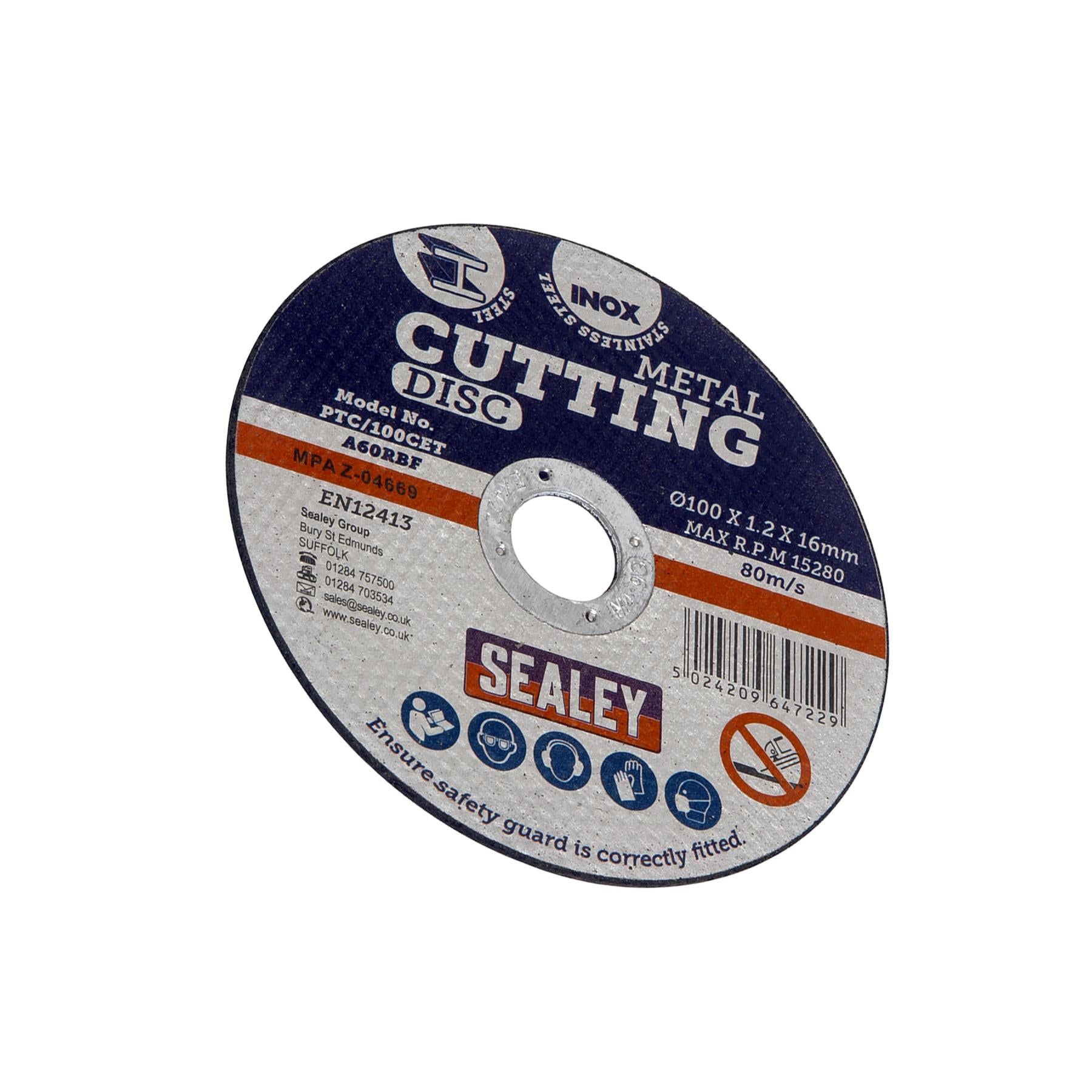 Sealey Cutting Disc Ø100 x 1.2mm 16mm Bore