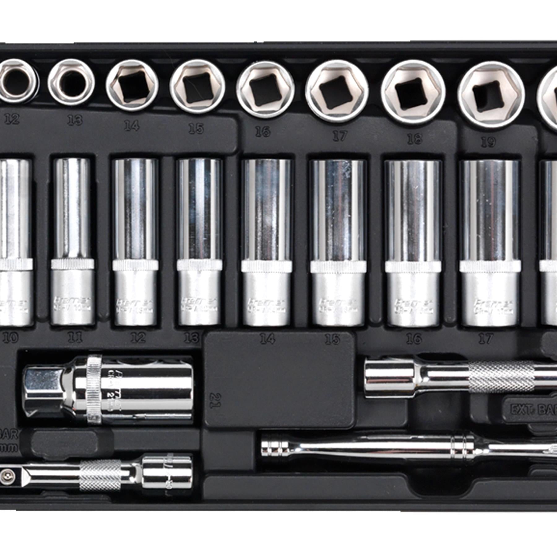 Sealey Tool Tray with Socket Set 35pc 3/8"Sq Drive