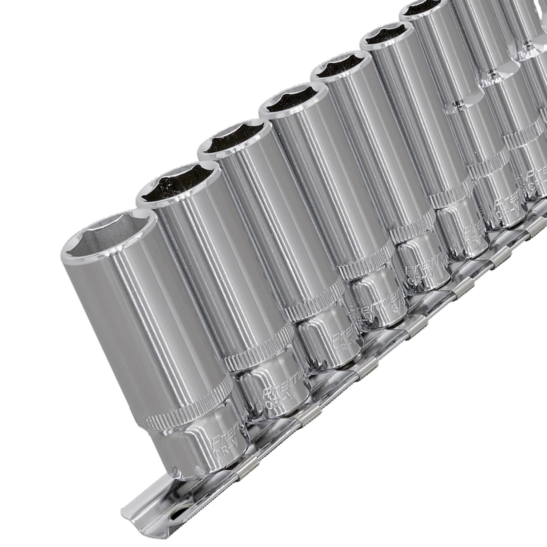 Sealey Socket Set 11pc 1/4"Sq Drive Deep WallDrive Imperial