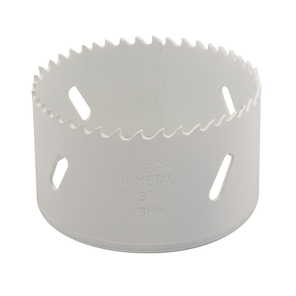 Heavy Duty Bi-Metal Holesaw 76mm Variable Pitch Steel Wood Metal Pvc Fast Clean