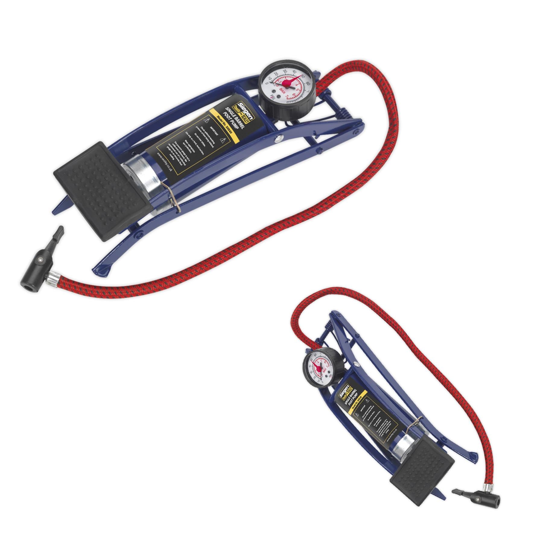 Sealey Foot Pump Single Barrel