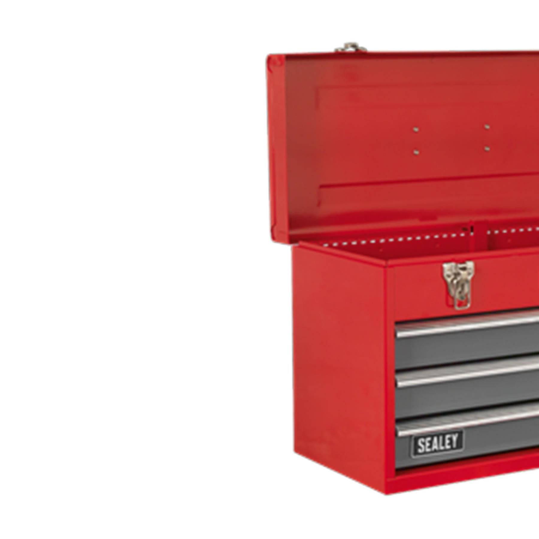 Sealey Tool Chest 3 Drawer Portable - Red/Grey