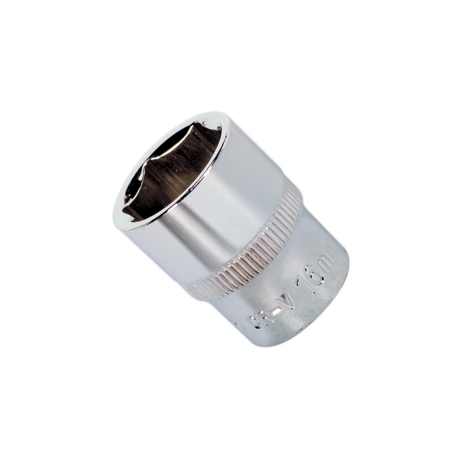 Sealey WallDrive Socket 16mm 3/8"Sq Drive Fully Polished