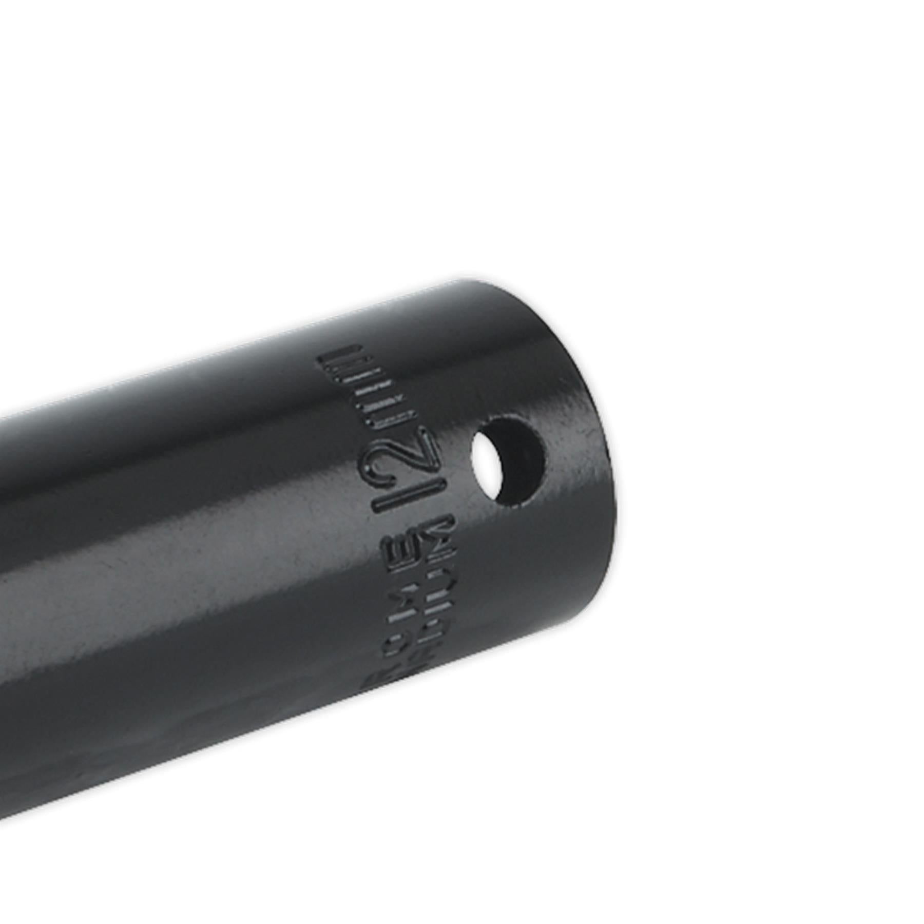 Sealey Impact Socket 12mm Deep 1/2"Sq Drive Chrome Vanadium