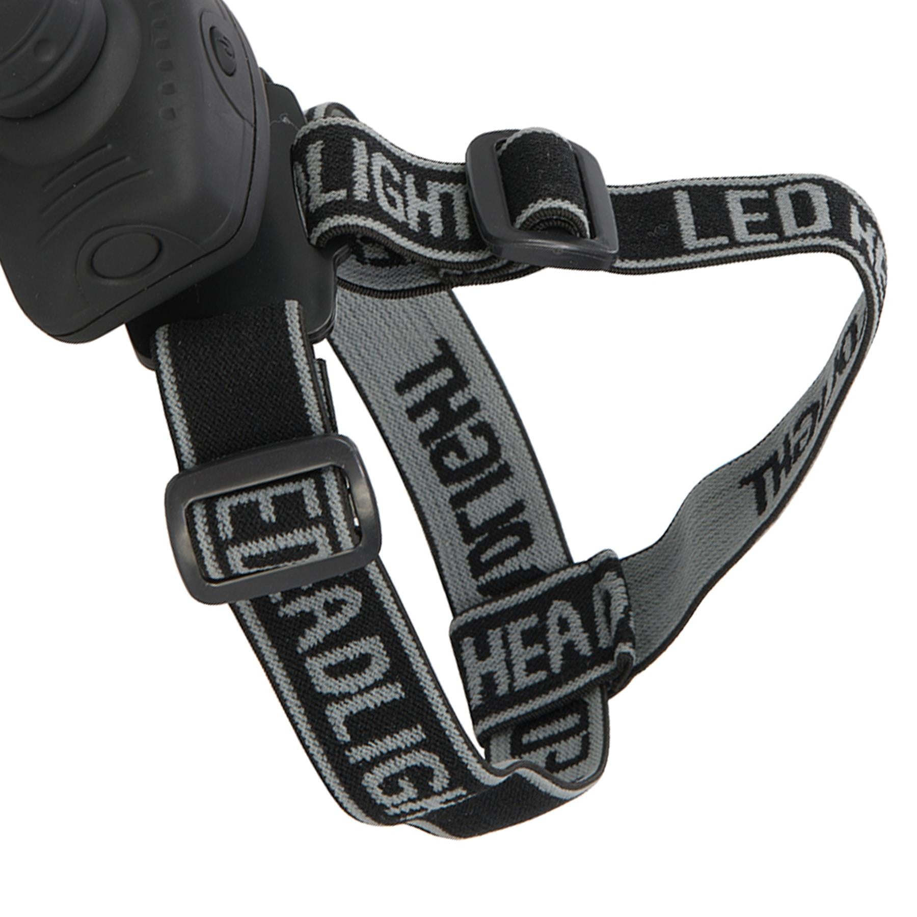 Led Head Torch 1W Powerful Light Rubberised Abs Camping Spot/Floodlight