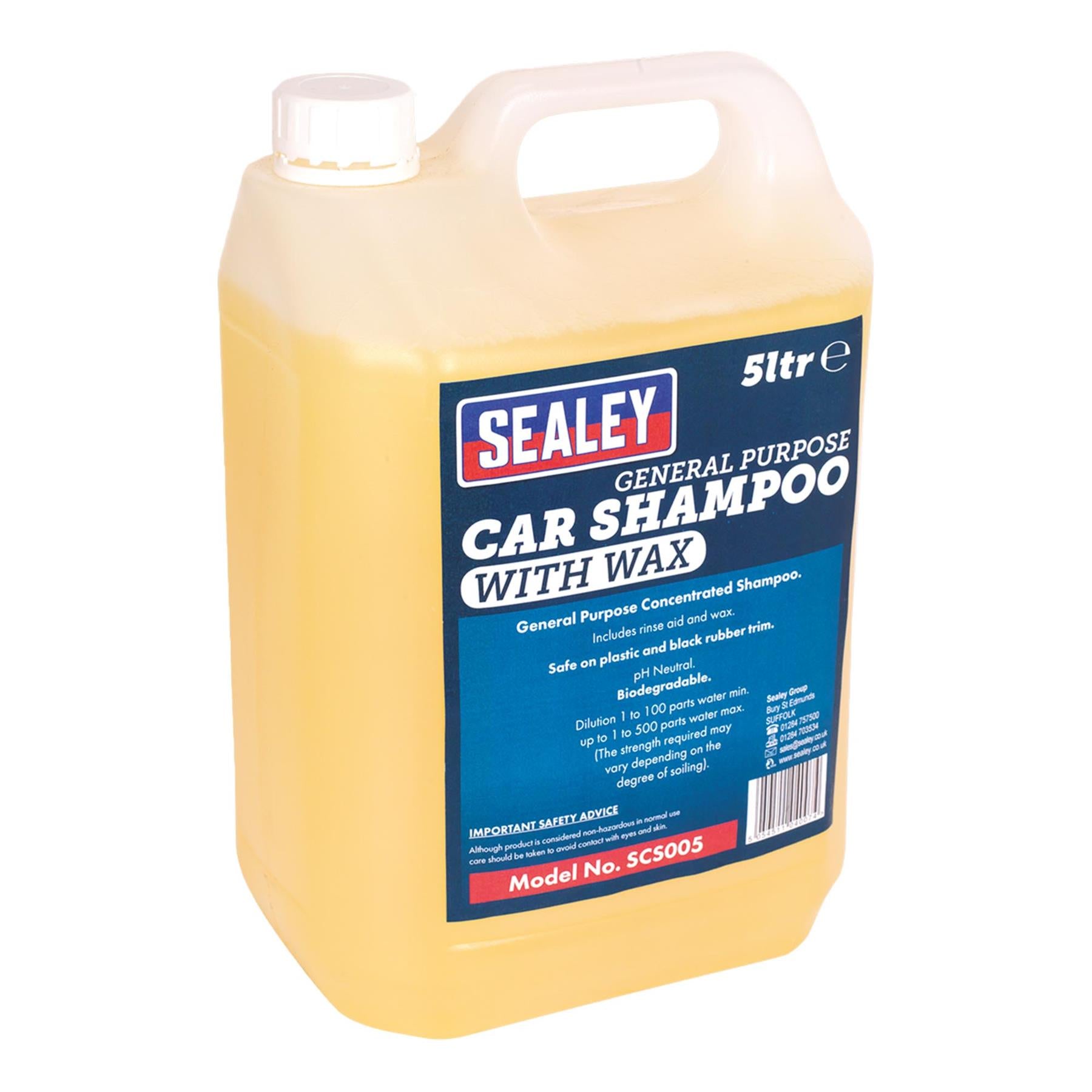 Sealey Car Shampoo with Wax 5L