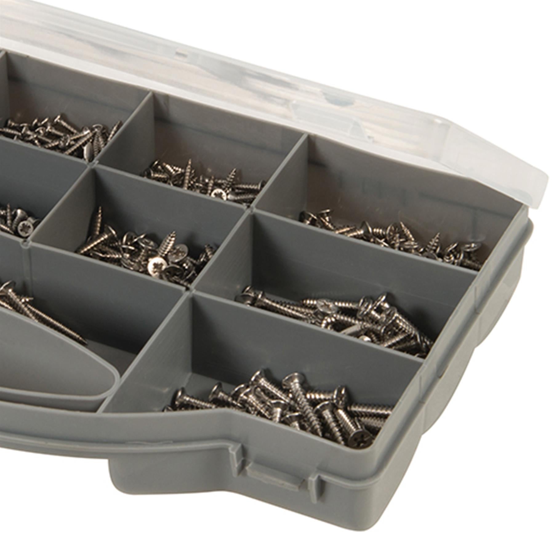 570Pce A2 Stainless Steel Self-Tappers Pack A2 Stainless Steel Pzd Countersunk