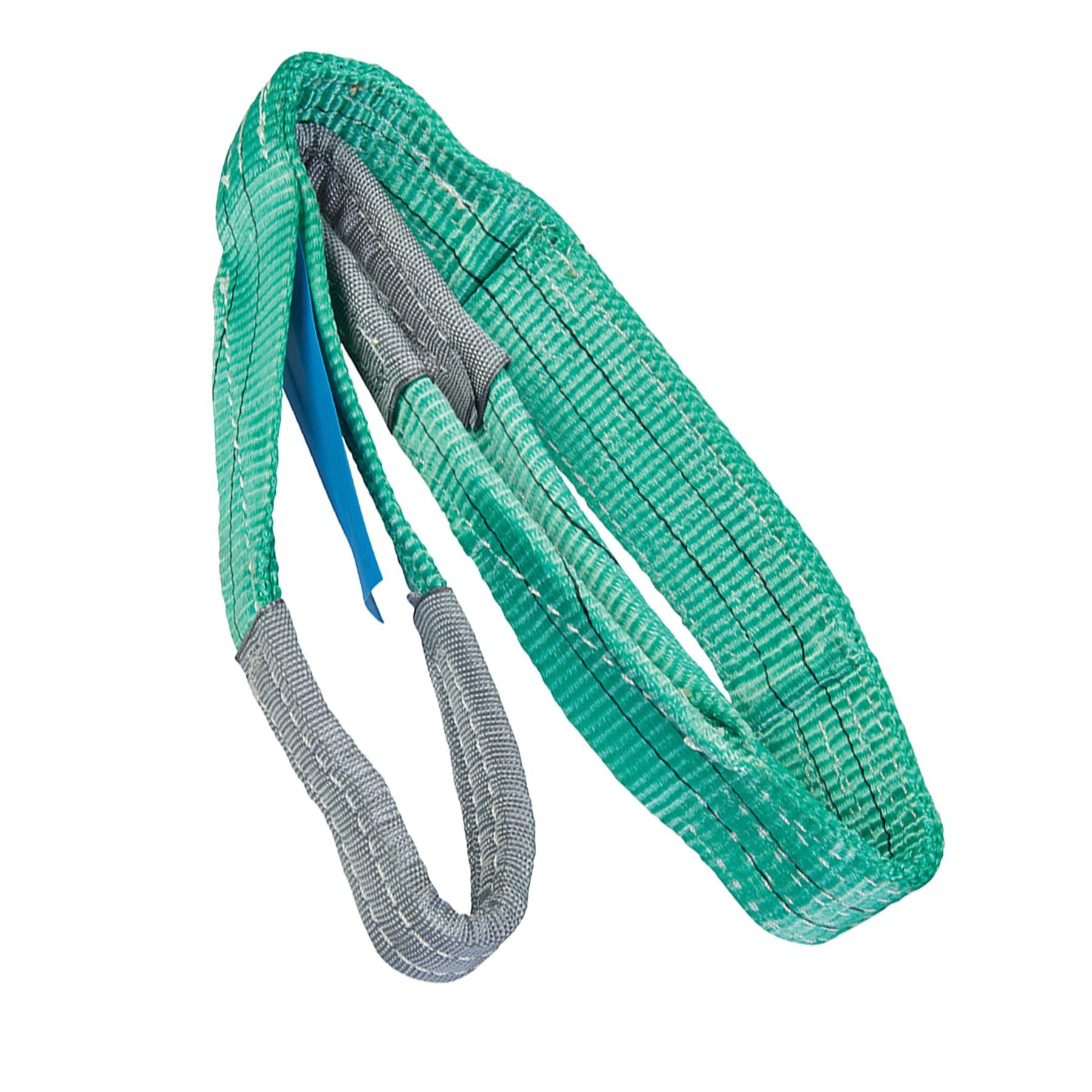 Cargo Sling 2 Tonne 1M Heavy Duty Strong Lifting Crane Strap Chemical Resistant