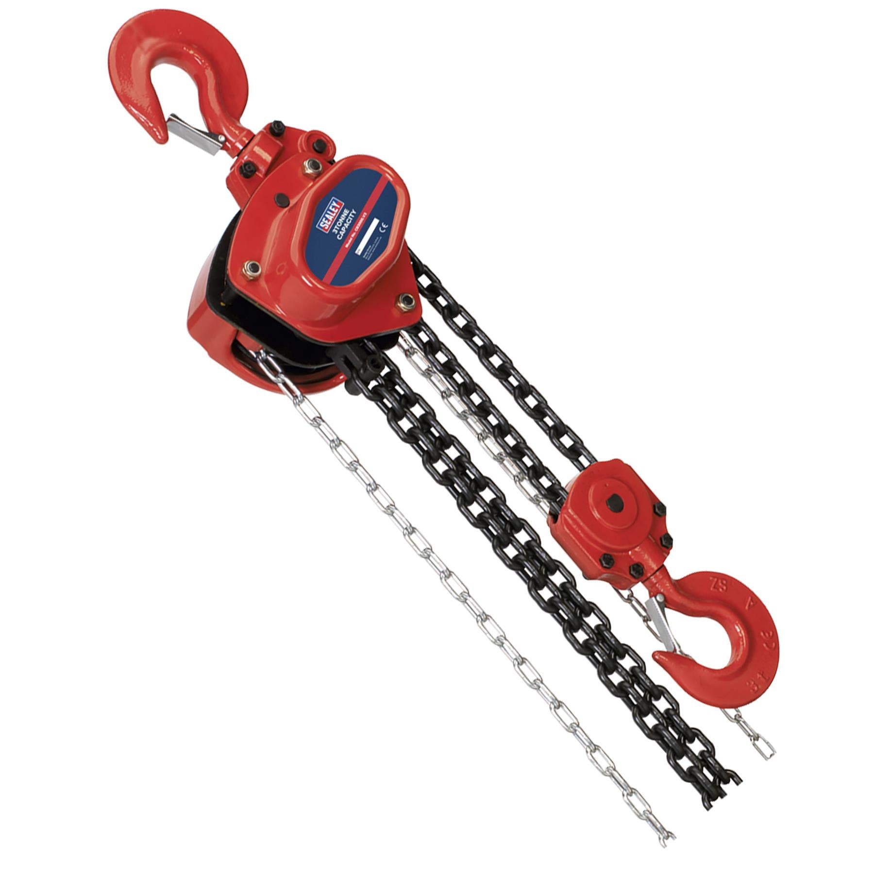 Sealey Chain Block 3tonne 3m Mechanical Load Brake for extra safety