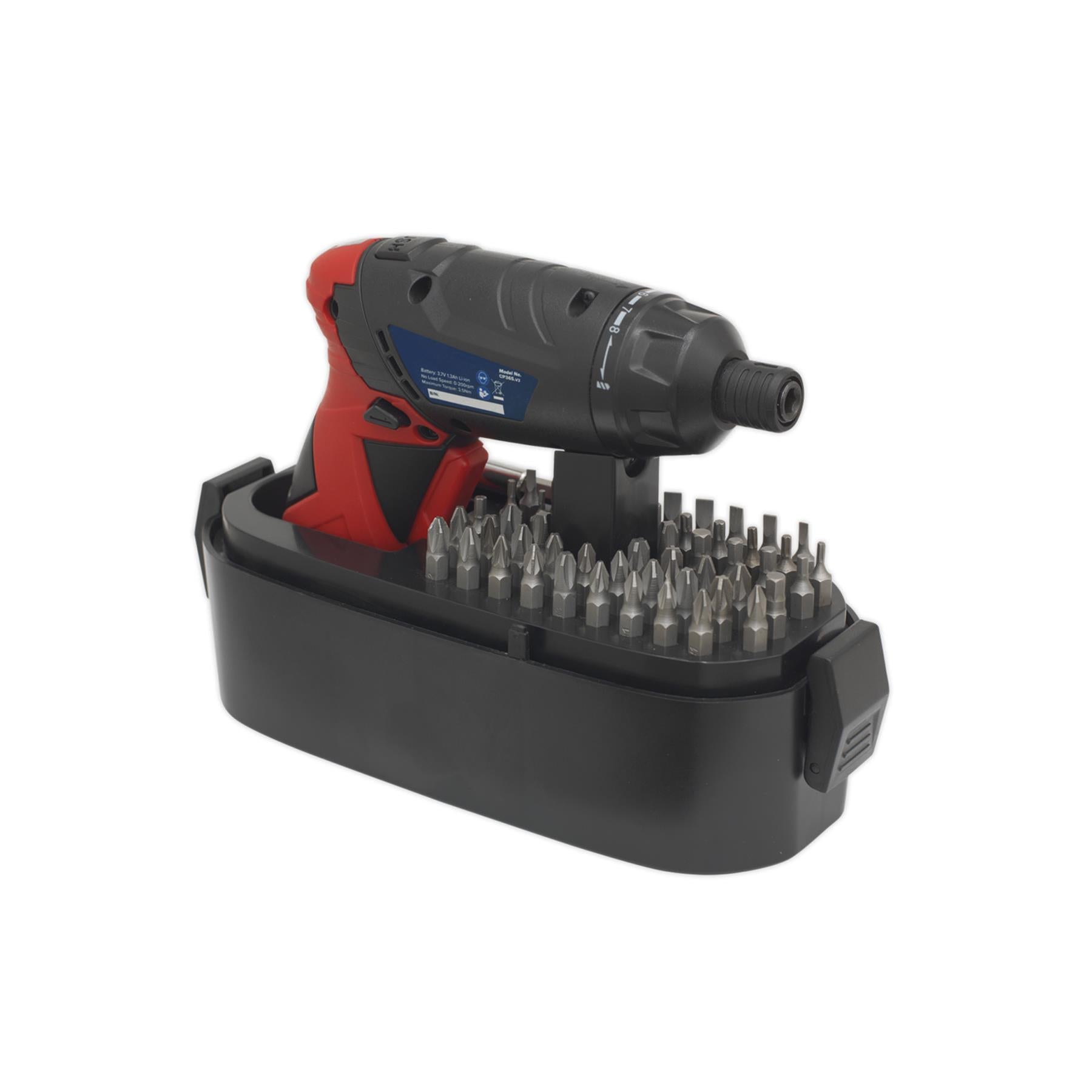 Sealey Cordless Screwdriver Set 53pc 3.6V Lithium-ion