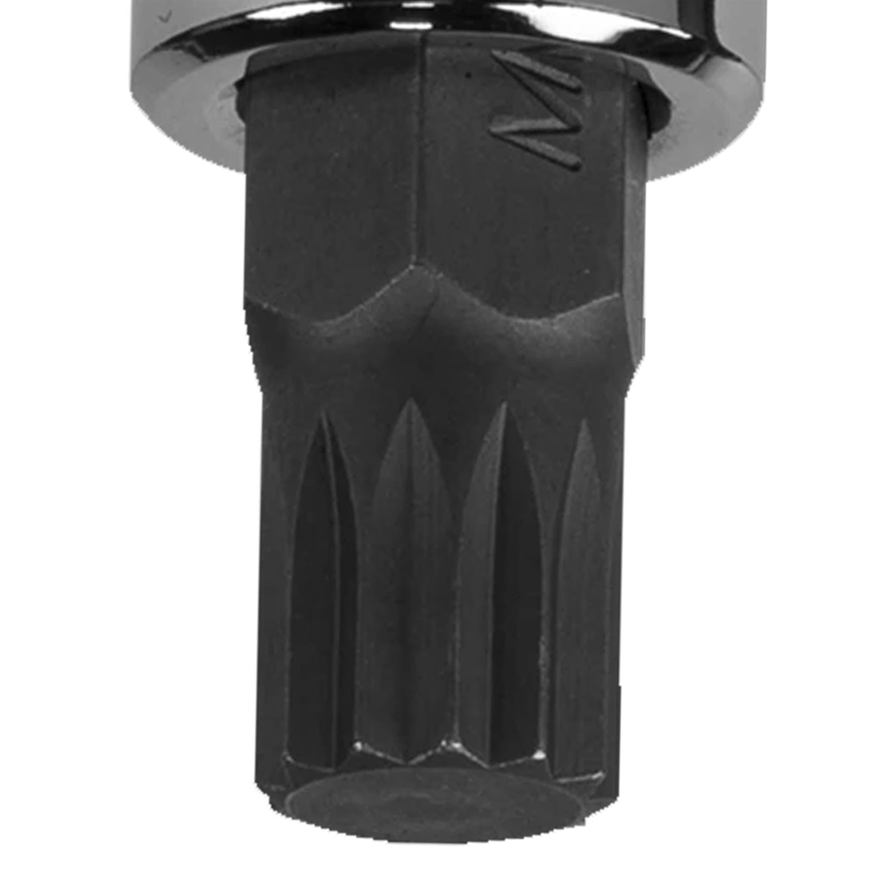 Sealey Spline Socket Bit M12 1/2"Sq Drive Premier Hand Tools