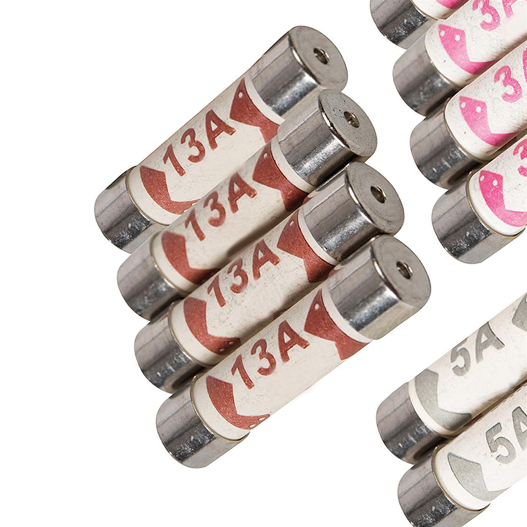 10 x Mixed Ceramic Fuses Household Domestic Mains Plug Top 3A 5A 13Amp ASTA