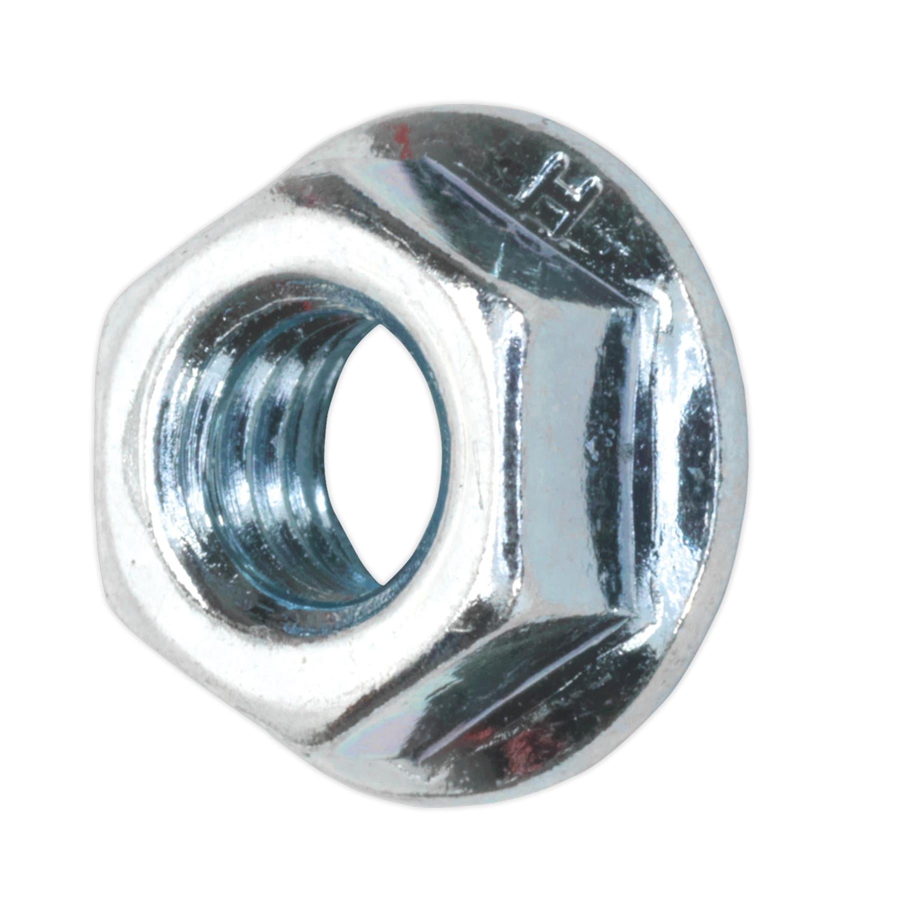 Sealey Flange Nut Serrated M6 Zinc Pack of 100
