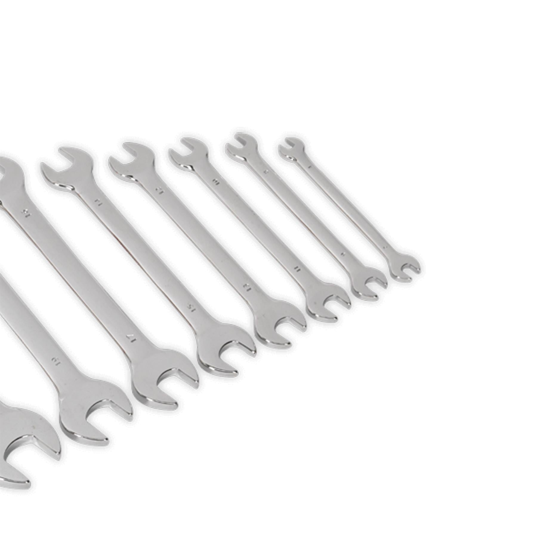 Sealey Double Open-End Spanner Set 12pc Metric