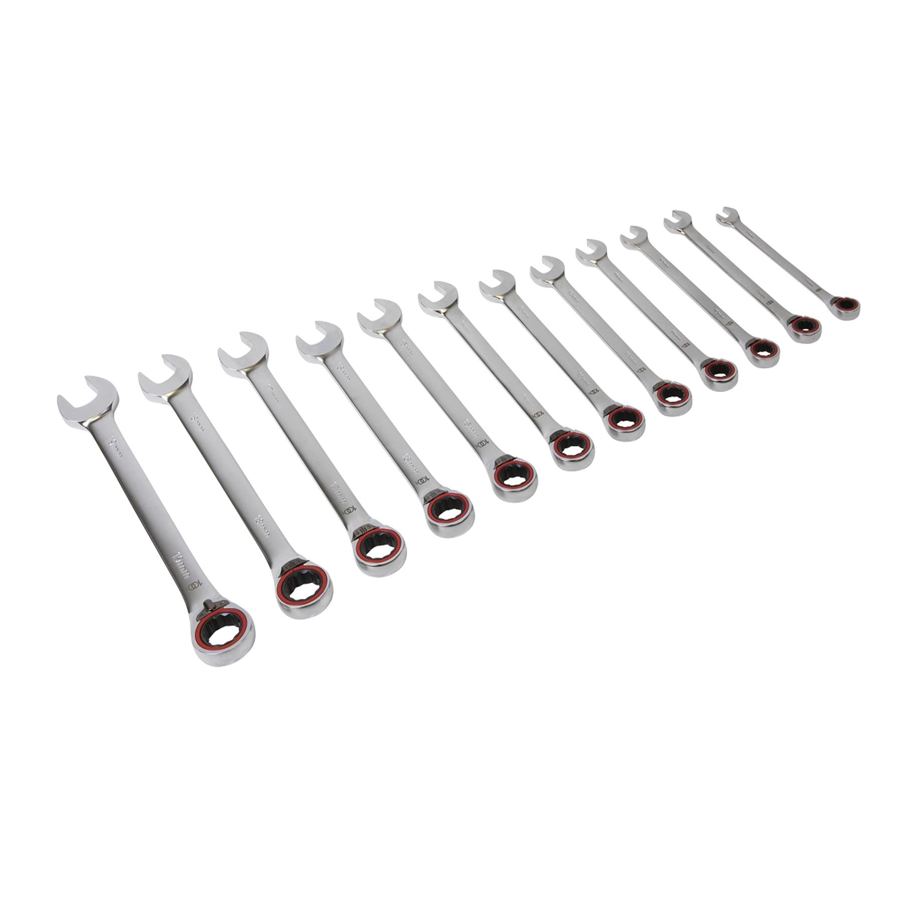 Sealey Reversible Ratchet Comb. Spanner Set 12pc Platinum Series