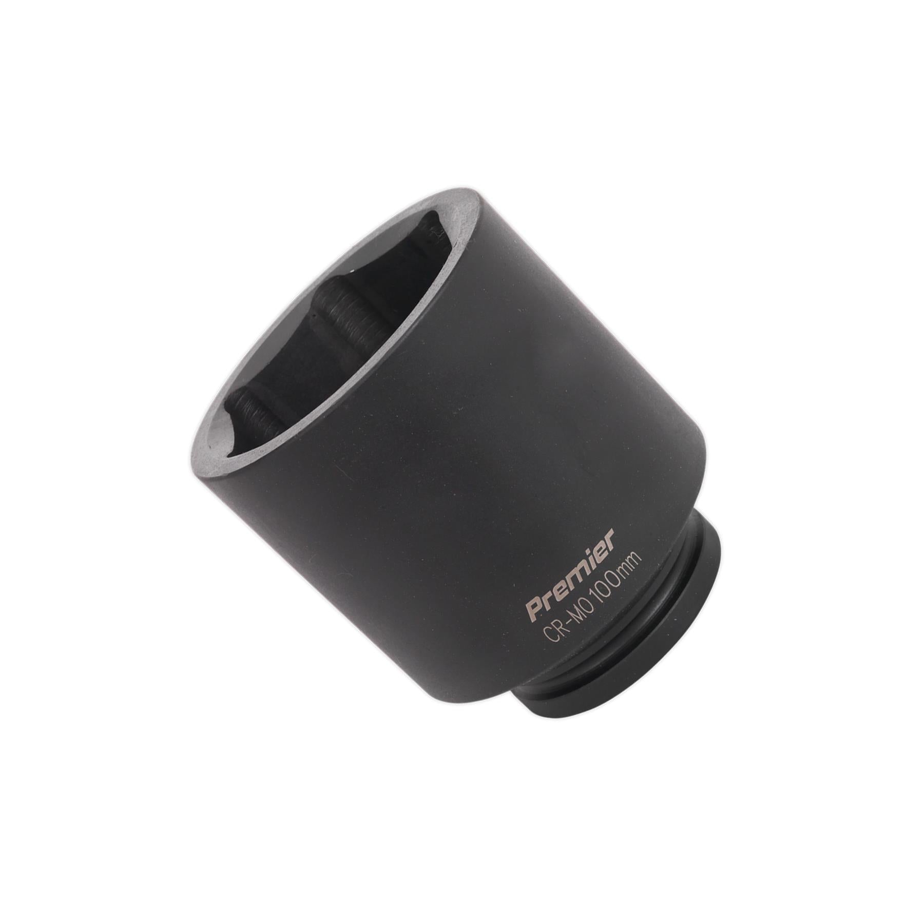 Sealey Impact Socket 100mm Deep 1"Sq Drive Chrome Molybdenum Lifetime Guarantee