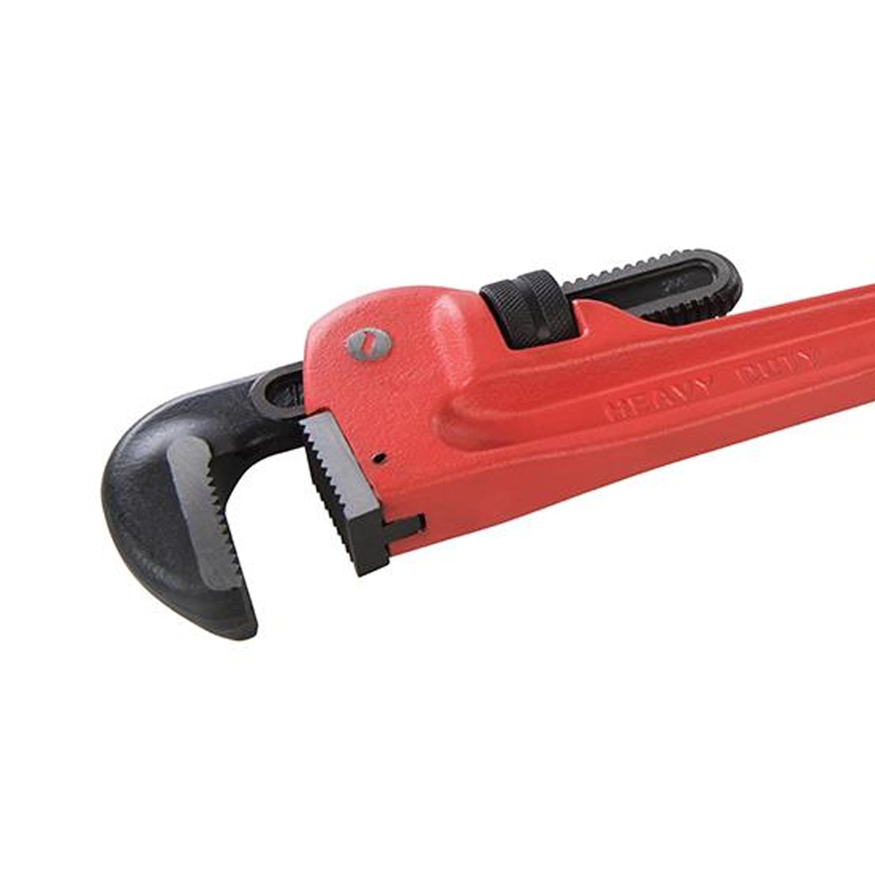 Heavy Duty Pipe Wrench 610mm/24" Corrosion-Resistant & Rippled Powder Coating