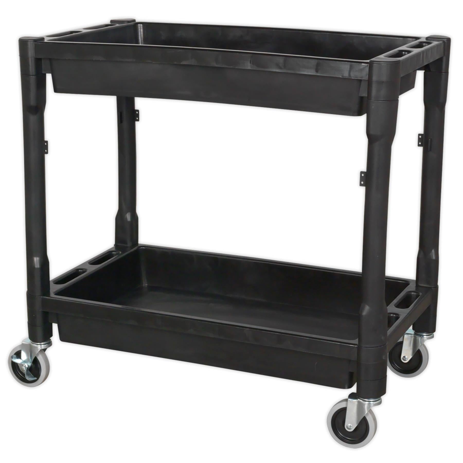 Sealey Trolley 2-Level Composite Heavy-Duty 80kg capacity per shelf