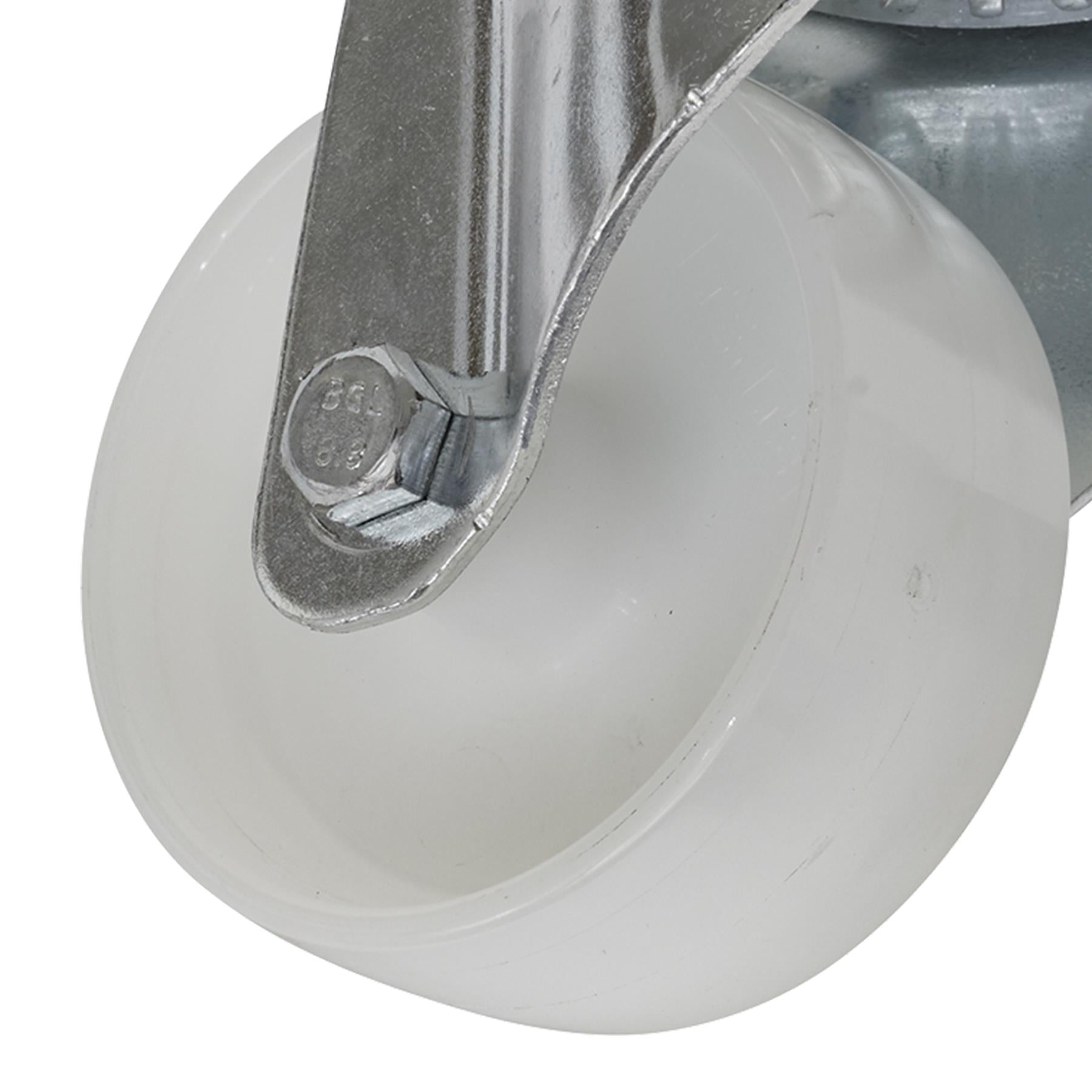 Sealey Castor Wheel Bolt Hole Swivel 80mm