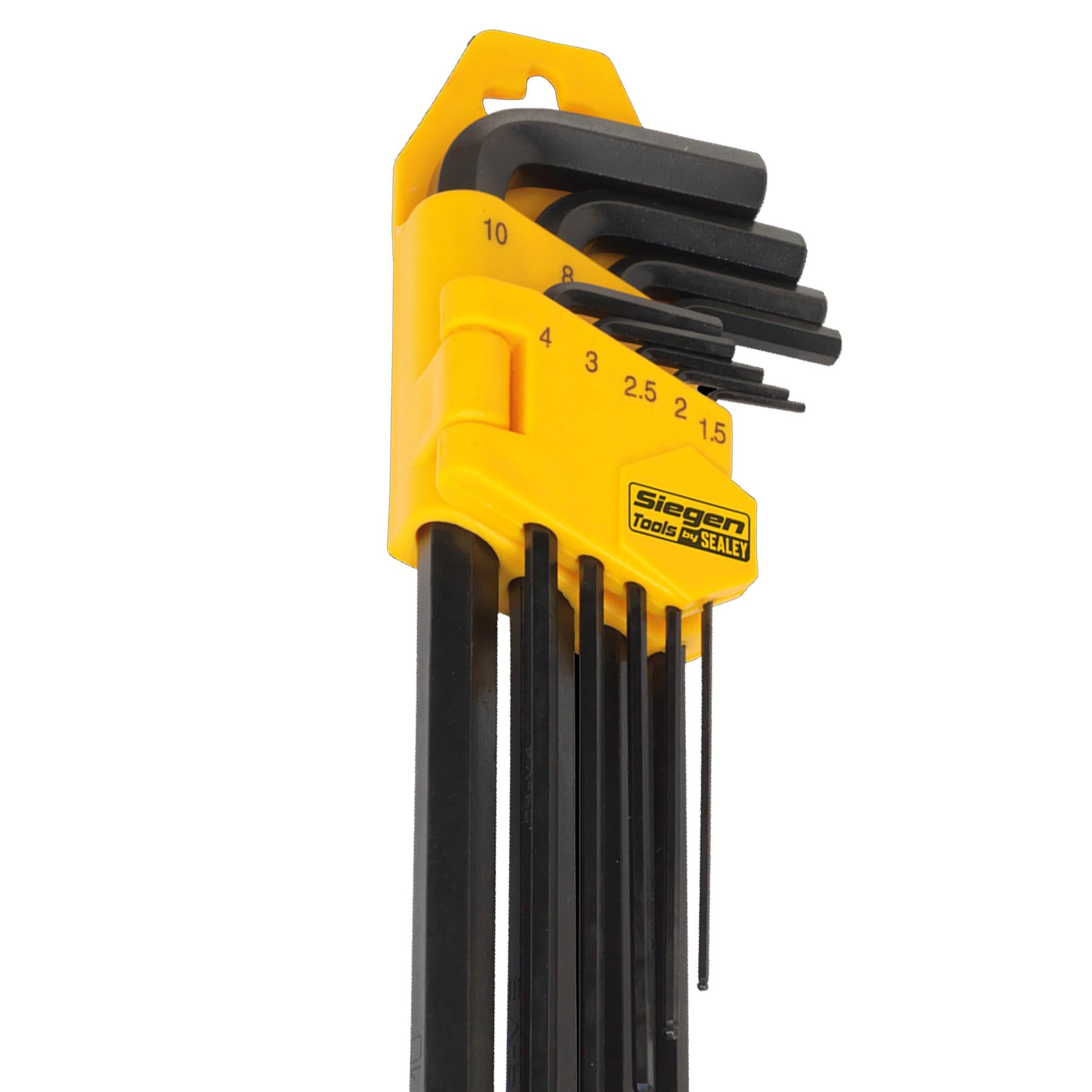 Sealey Ball-End Hex Key Set 9pc Extra-Long Metric