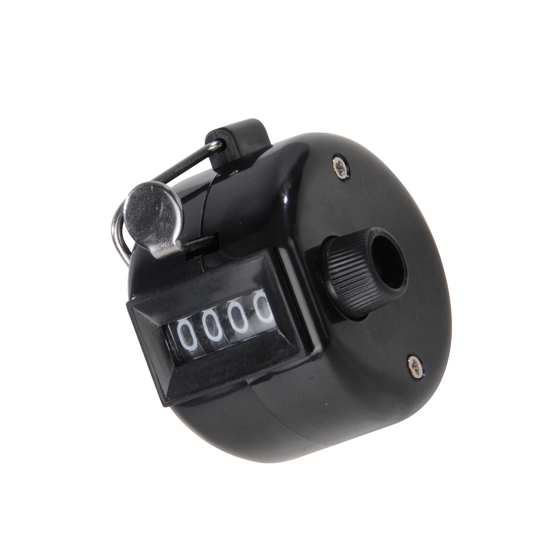 4 Digit Chrome Palm Tally Counter Hand Held Clicker